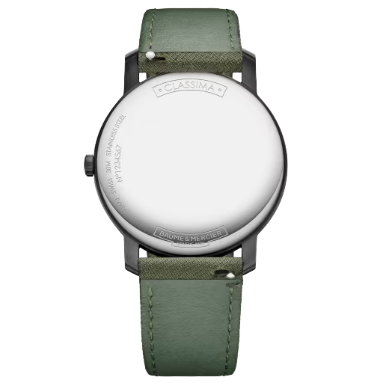 Baume & Mercier Classima 10766 verde ADLC reloj suizo contemporáneo