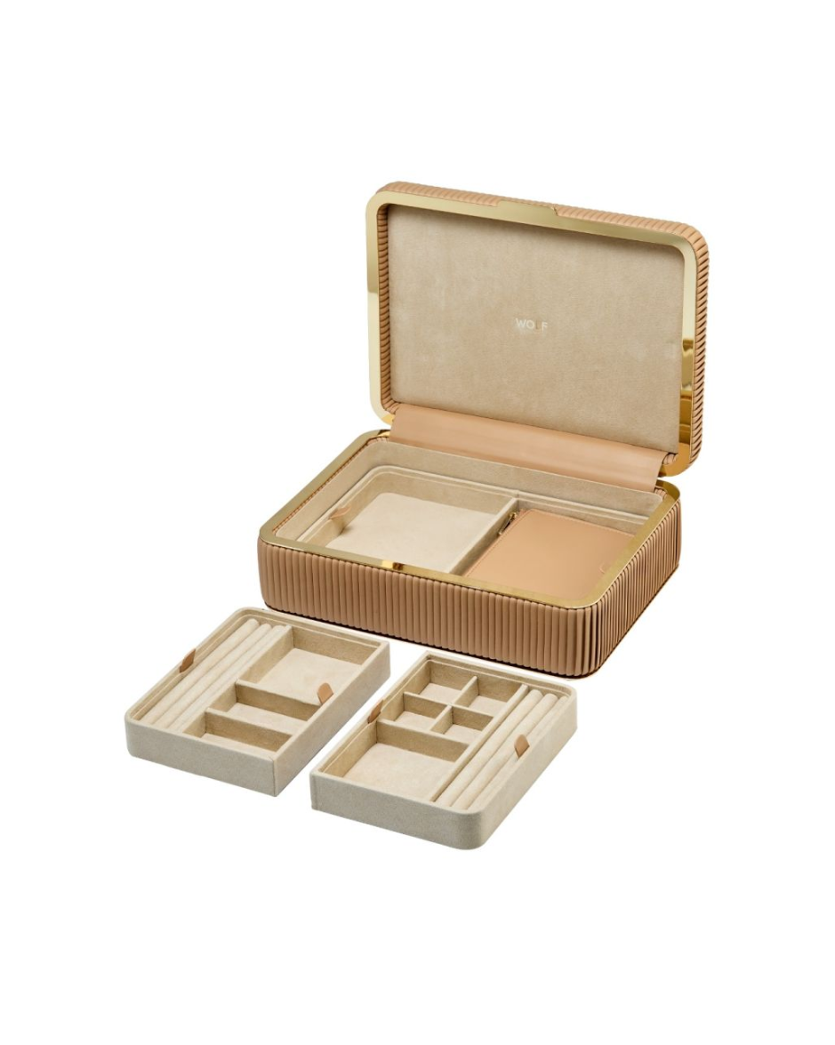 Joyero Mediano WOLF Bella con Bandejas Removibles y LusterLoc™