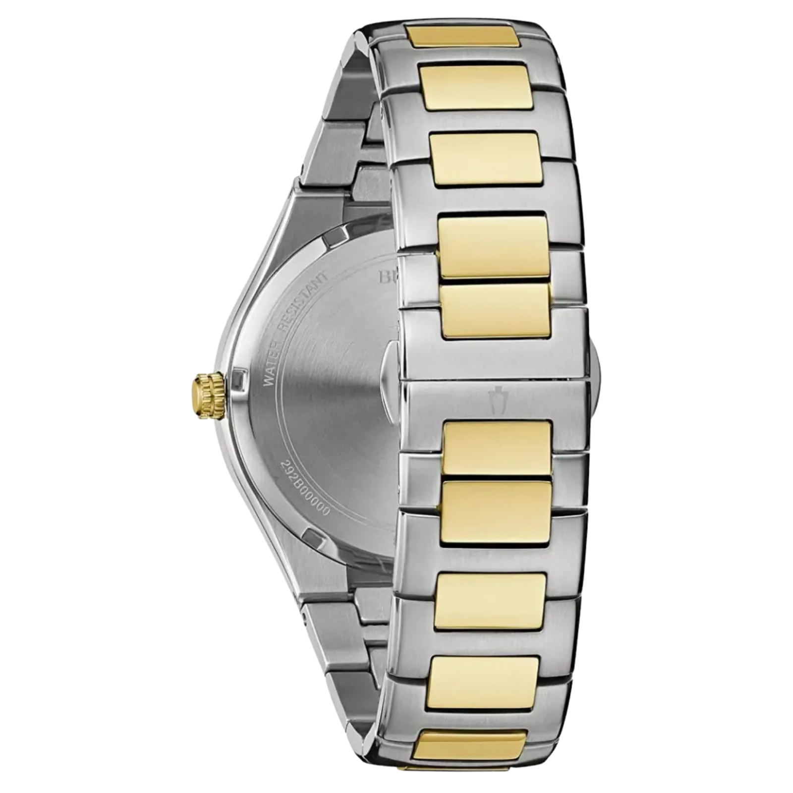 Bulova 98C144 negro dorado acero bitono cronógrafo contemporáneo