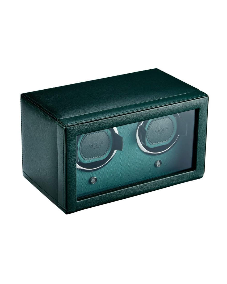Watch Winder Doble Wolf Cub con Cubierta