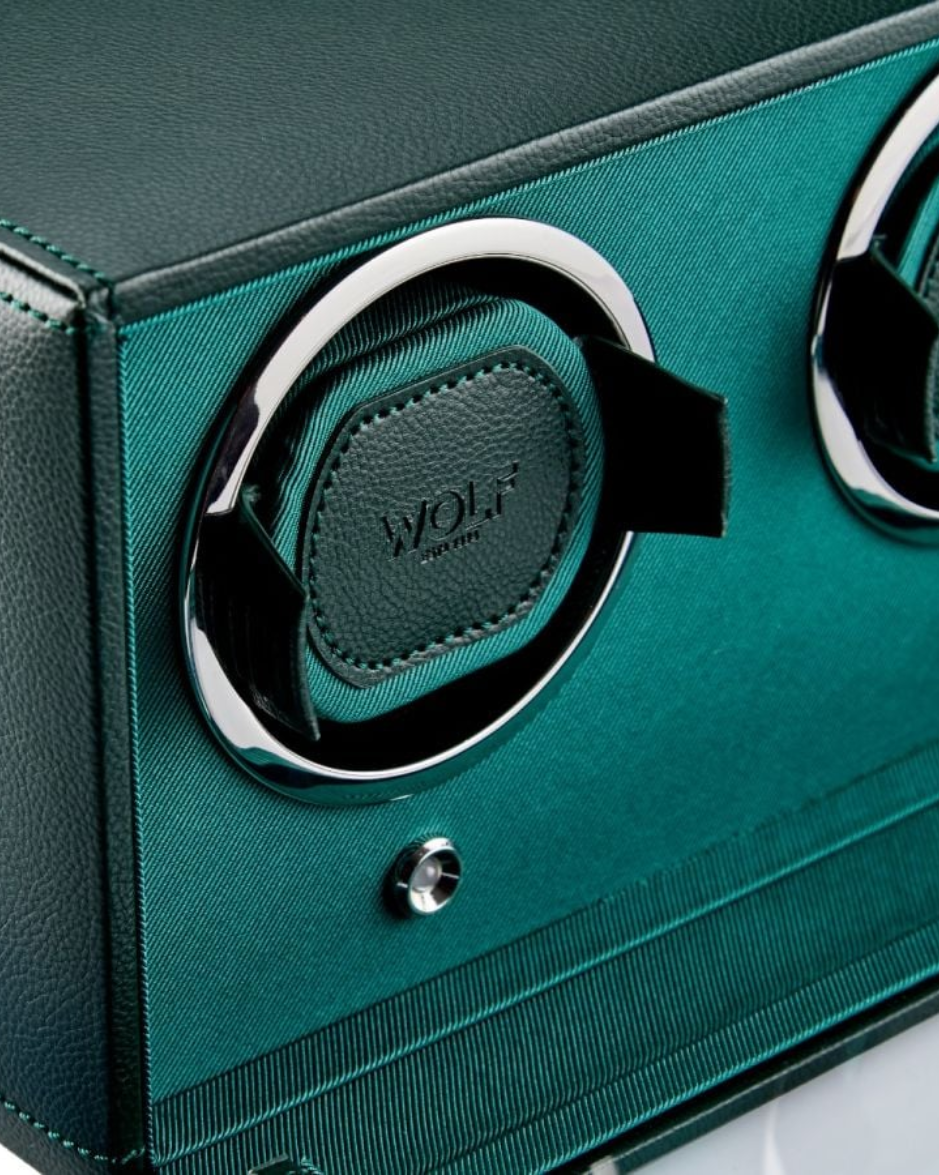 Watch Winder Doble Wolf Cub con Cubierta