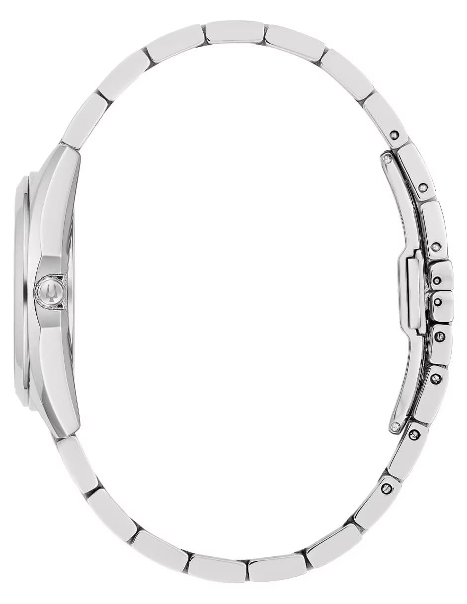 Bulova Surveyor 96L346 azul hielo acero inoxidable reloj femenino elegante