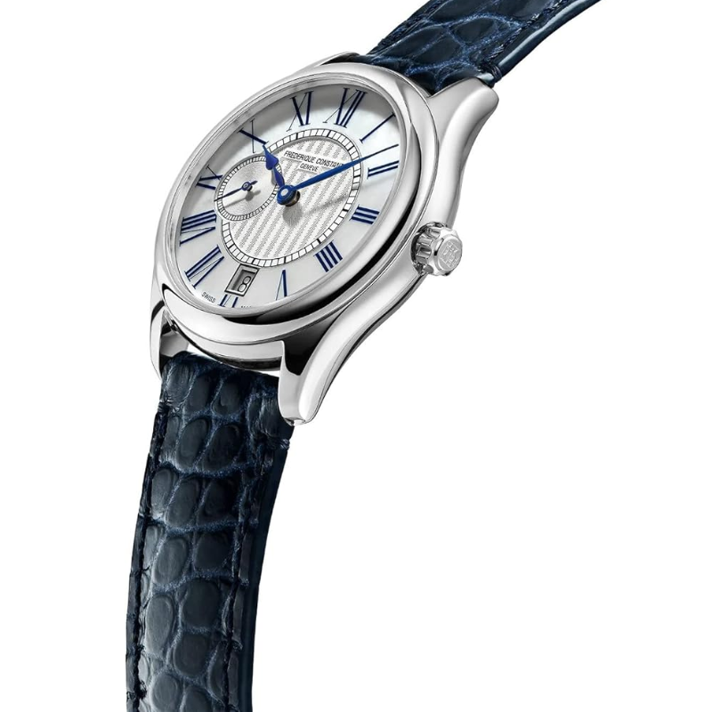 Frederique Constant FC-318MPWN3B6 nácar azul reloj femenino Art Déco