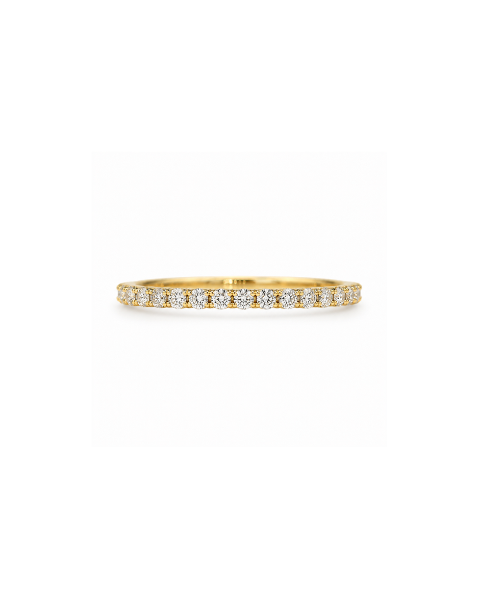Anillo Oro 14K con Diamantes Naturales 0.20 CTW
