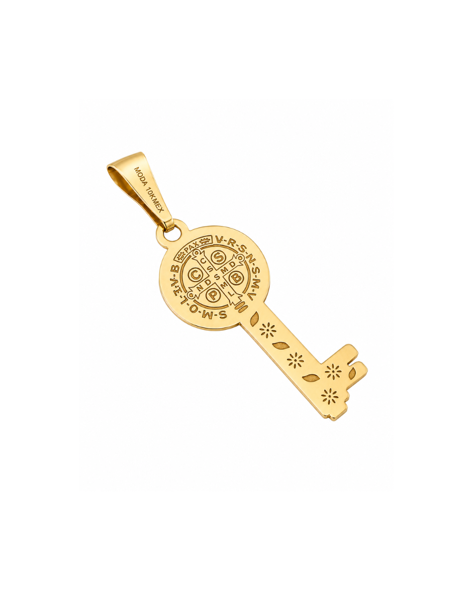Dije Llave San Benito Oro Amarillo 10K