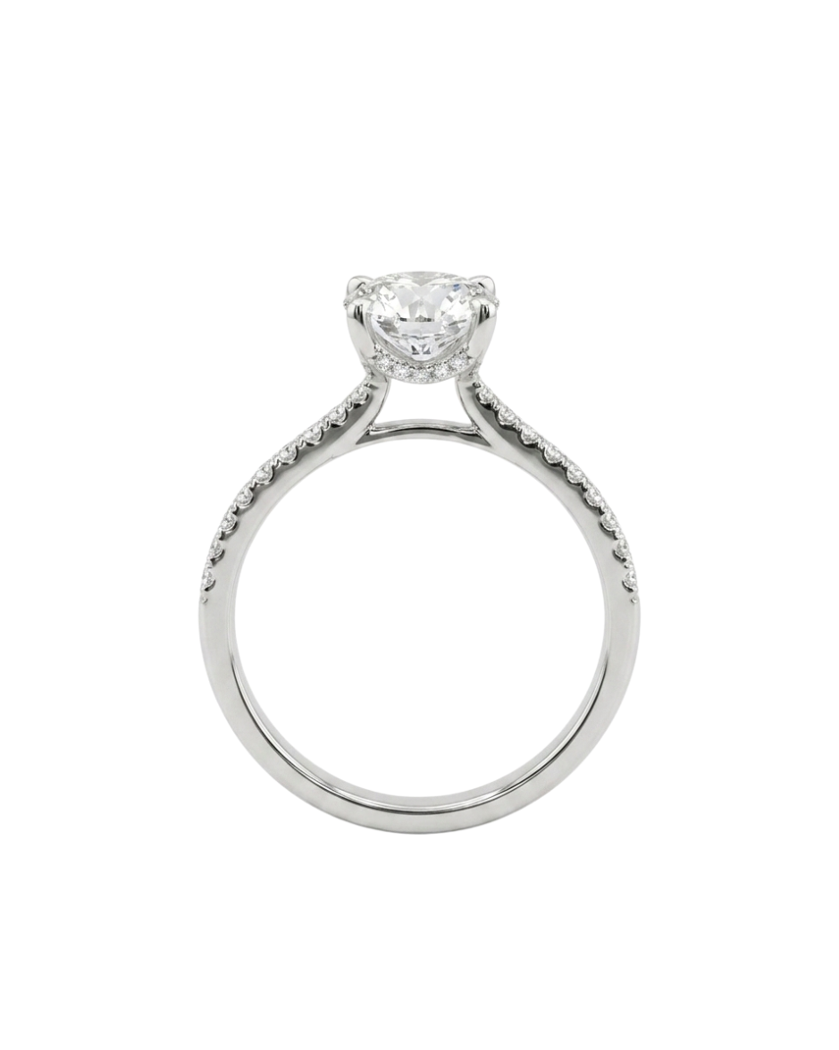 Anillo de Compromiso Diamante Lab Pera 2.25 CT Oro 14K