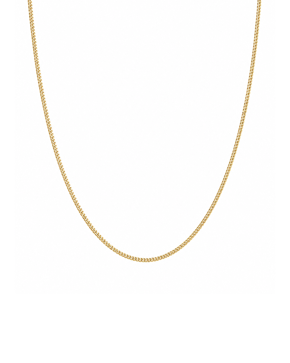 Cadena Medallera en Oro Amarillo 14K 45 cm