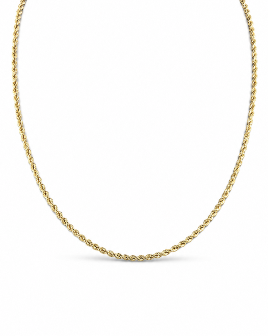 Cadena Torsal en Oro Amarillo 10K 60 cm