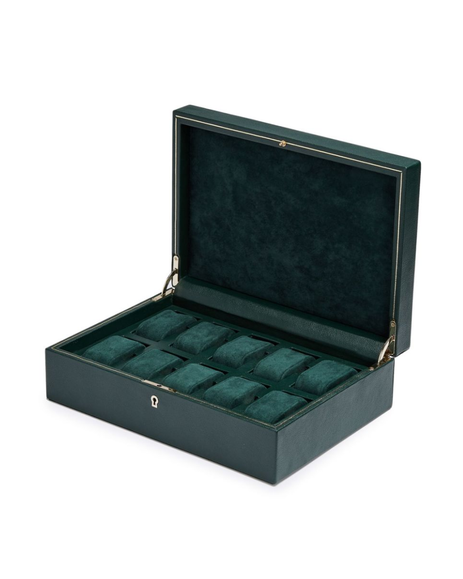 Caja para 10 Relojes Wolf British Racing con Puerto USB