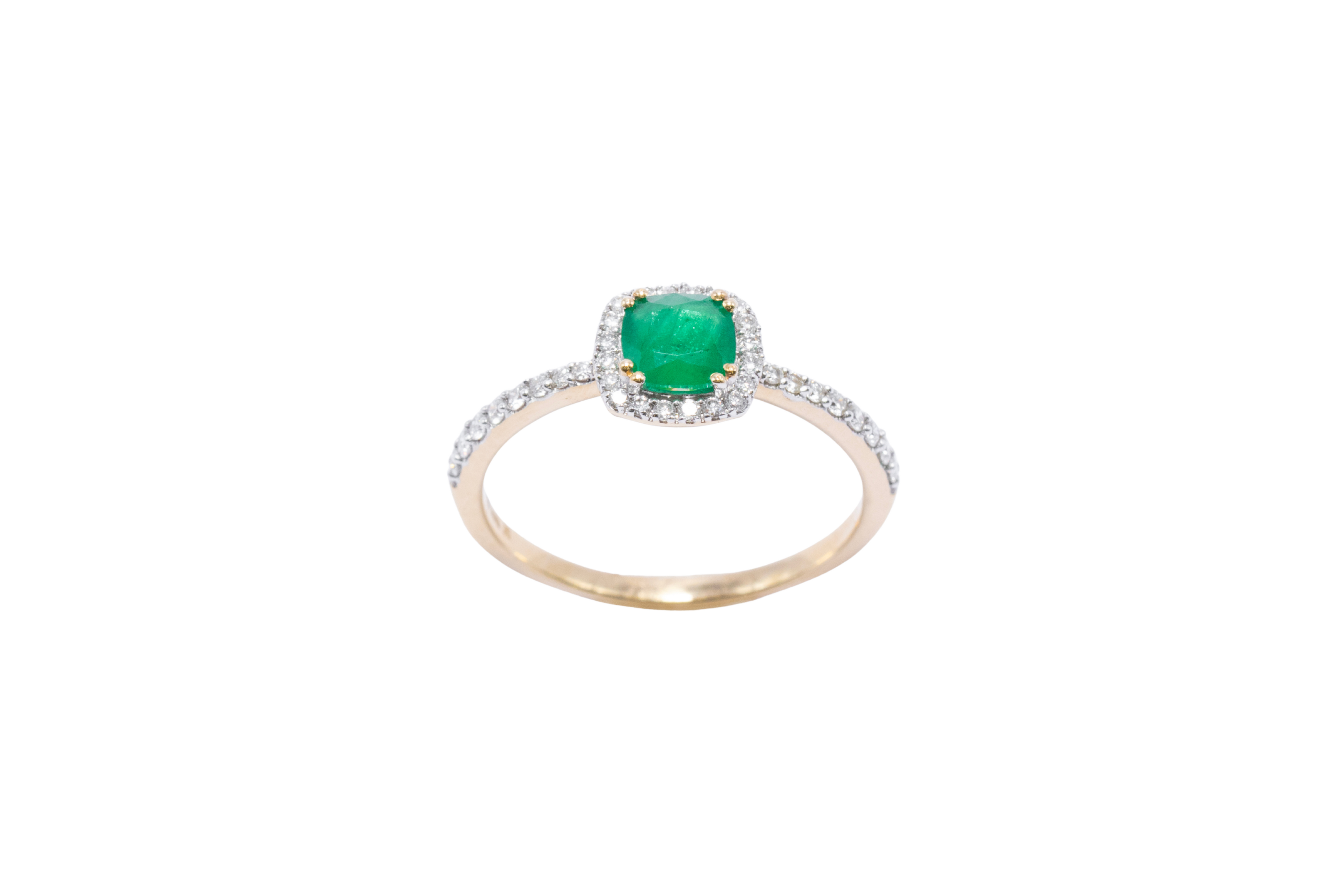 ANILLO ESMERALDA CORTE COJIN