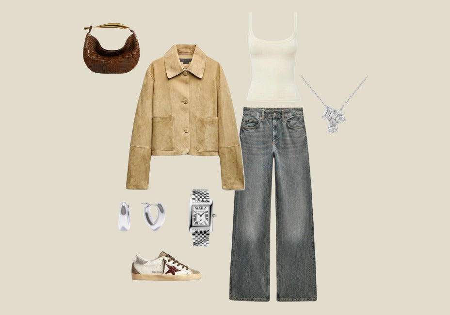 Silver & Suede