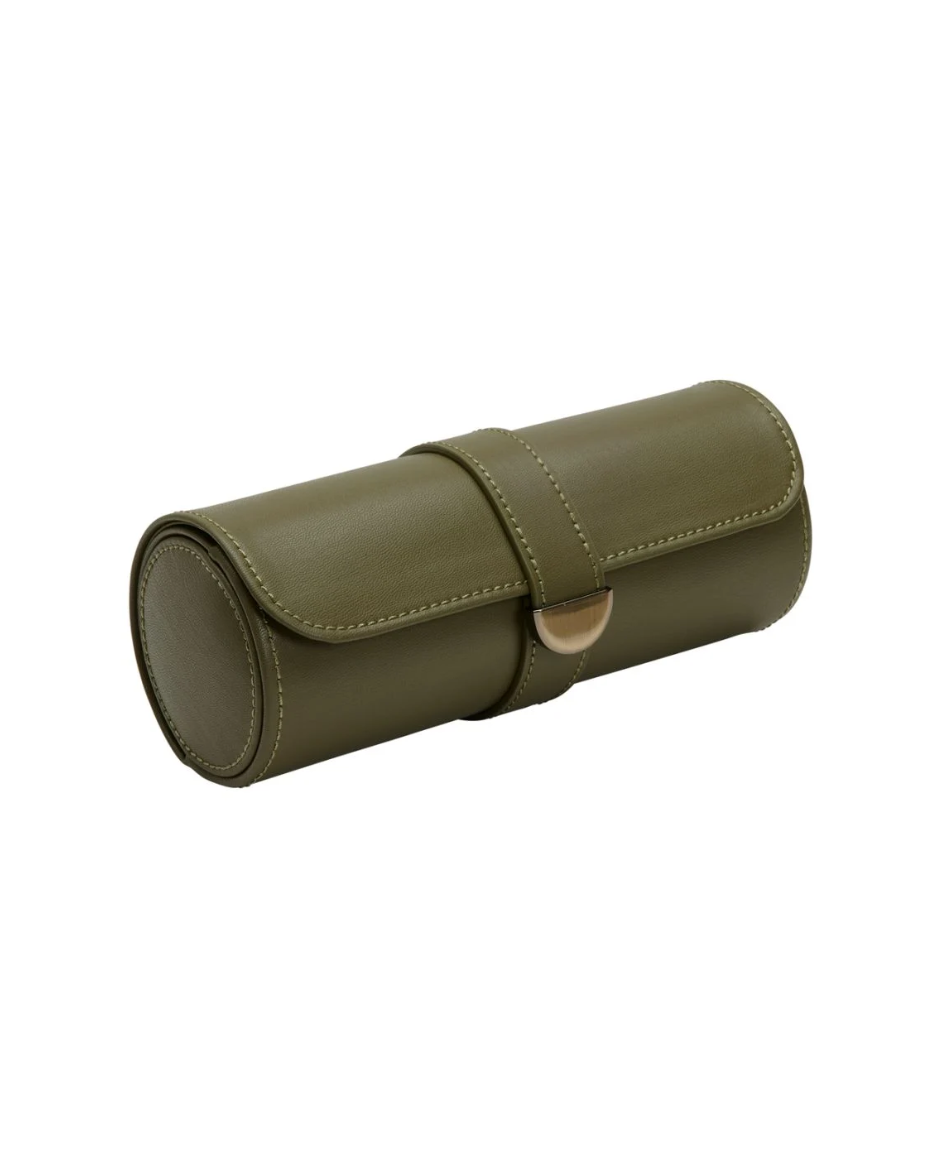 Estuche Triple para Relojes Wolf Earth de Cuero de Manzana