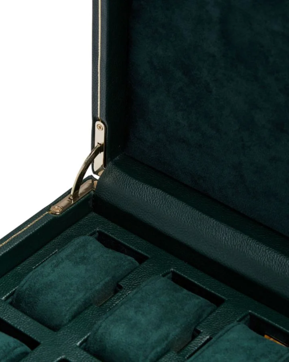 Caja para 10 Relojes Wolf British Racing con Puerto USB