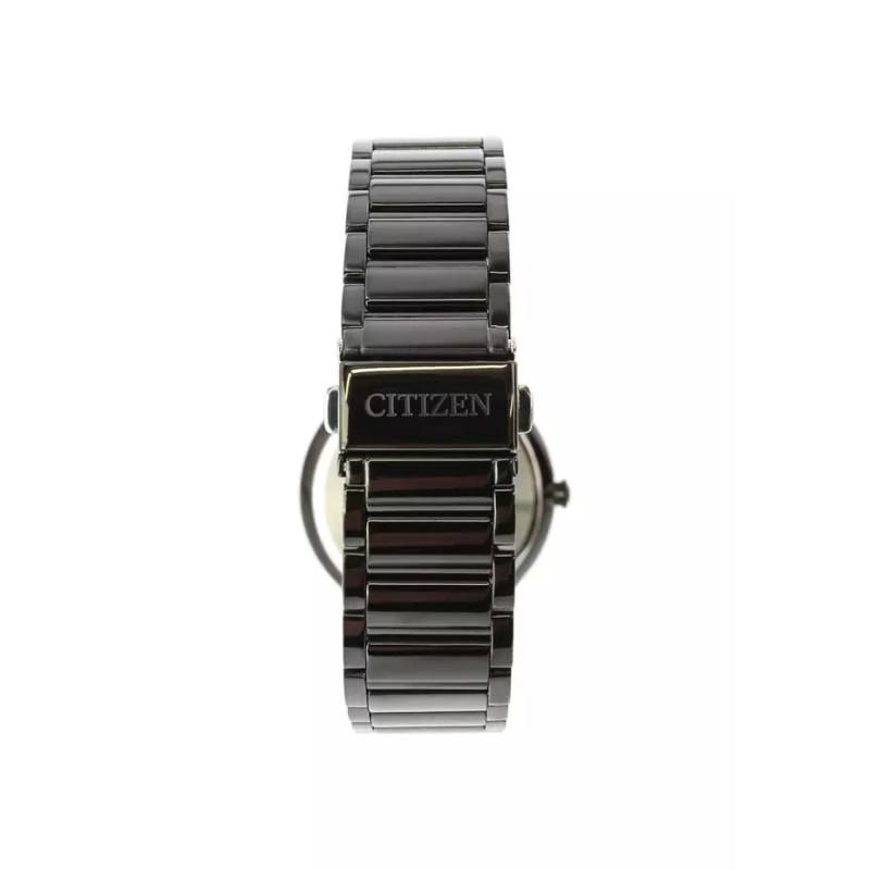 Citizen BI5017-50E negro acero inoxidable reloj minimalista contemporáneo