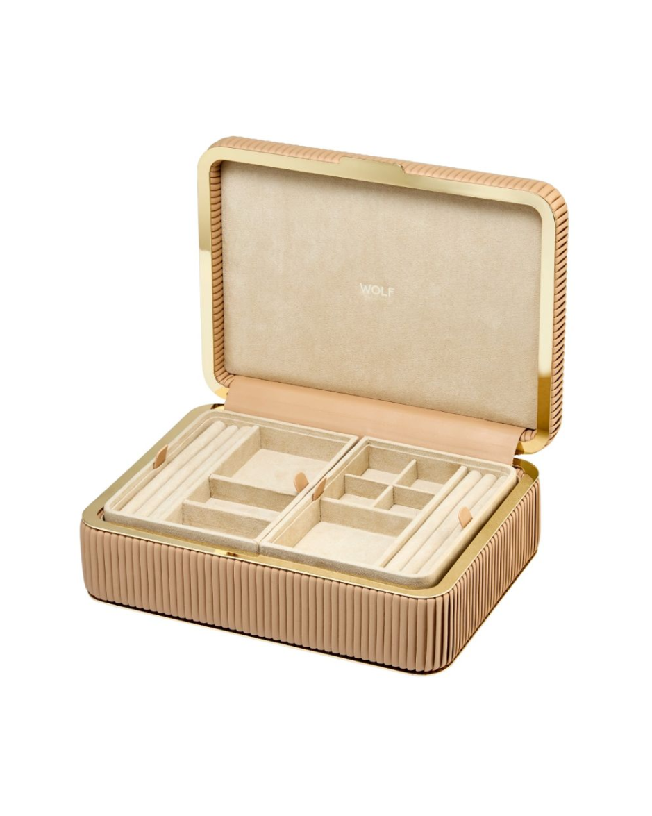 Joyero Mediano WOLF Bella con Bandejas Removibles y LusterLoc™