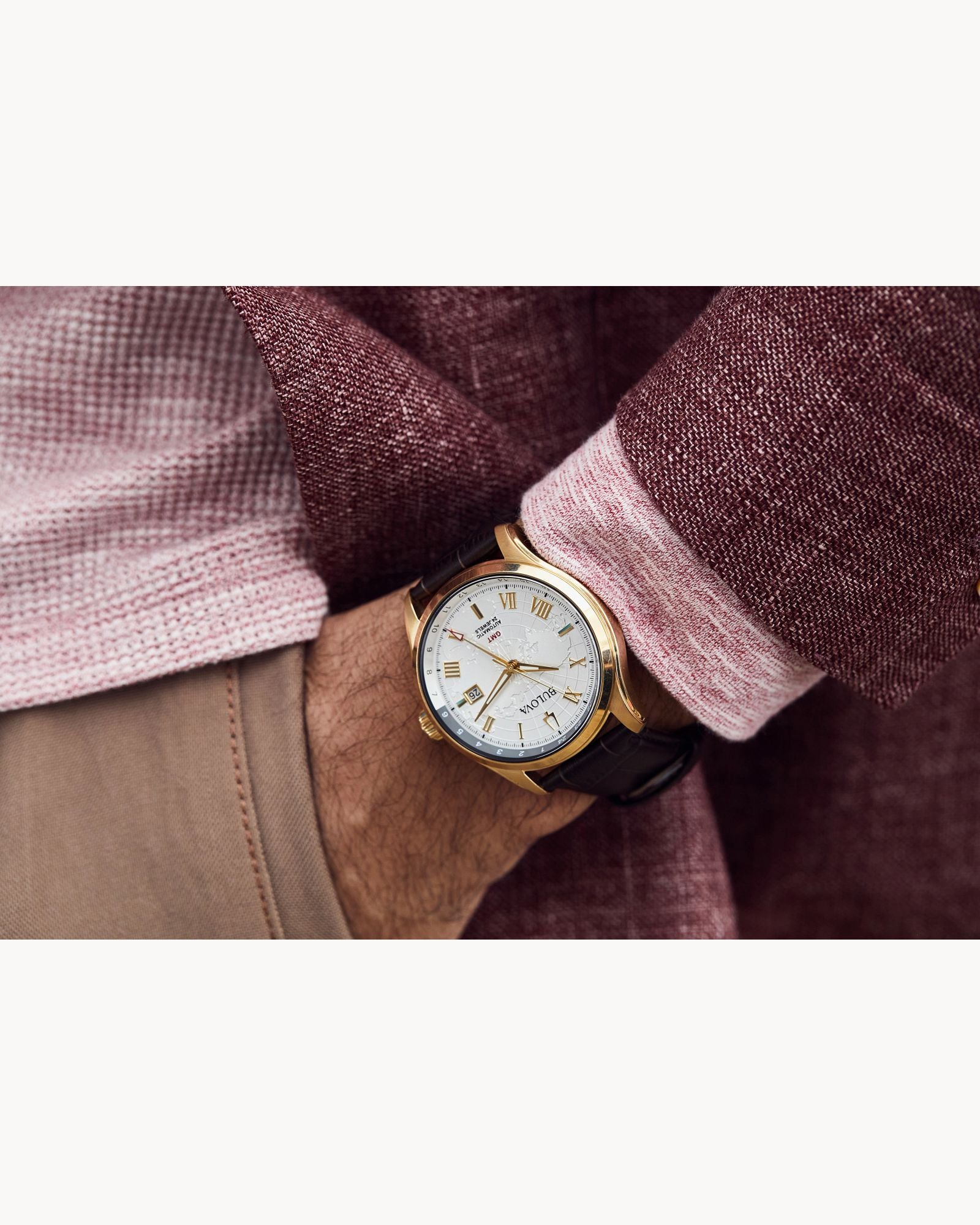 Reloj Bulova Wilton GMT Automático para Hombre 97B210