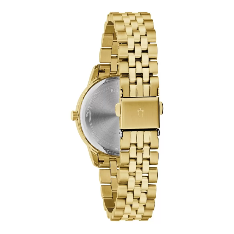 Reloj Bulova para Mujer Dorado con Carátula Champán 97M121