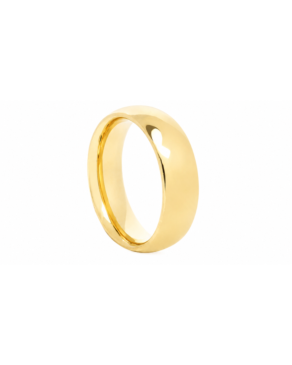 Argolla de Matrimonio Confort en Oro Amarillo de 10K | 6 mm