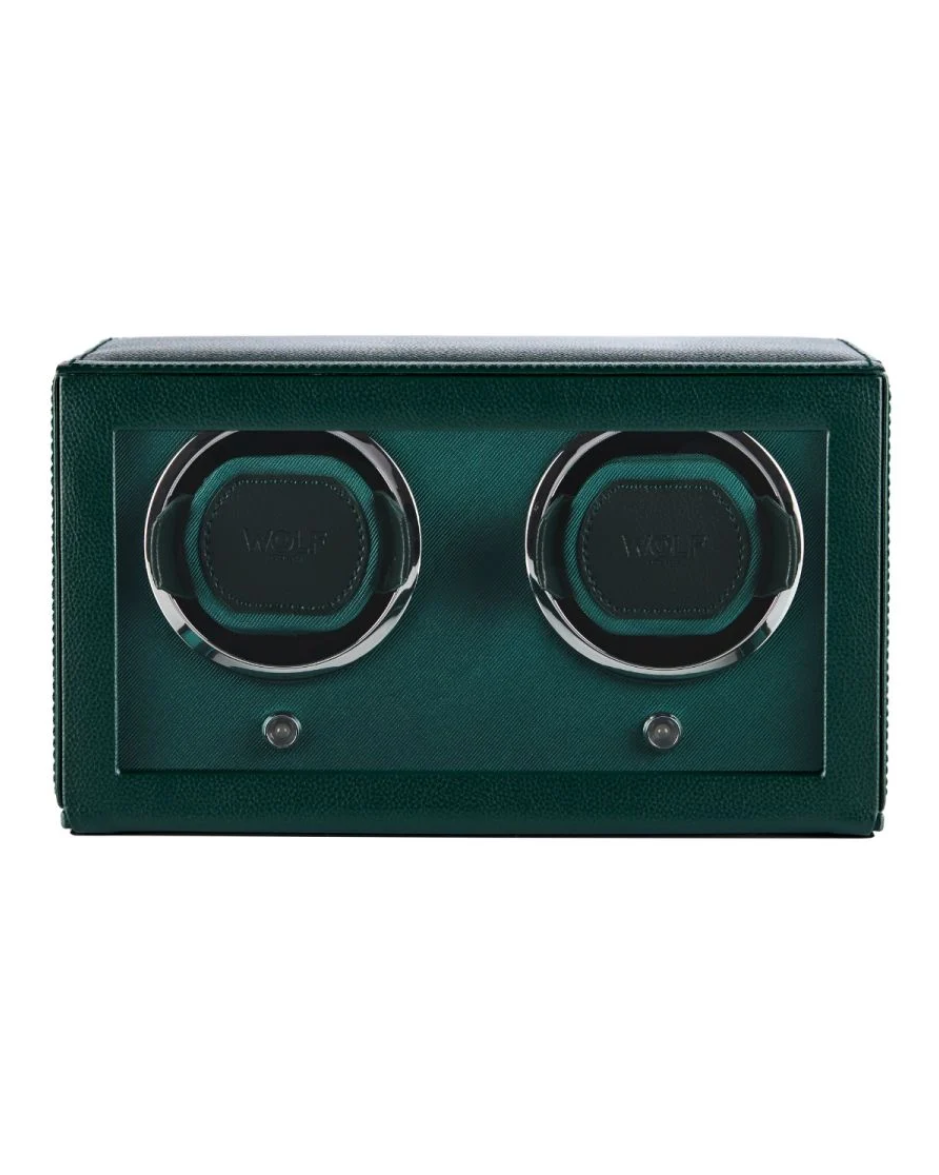 Watch Winder Doble Wolf Cub con Cubierta