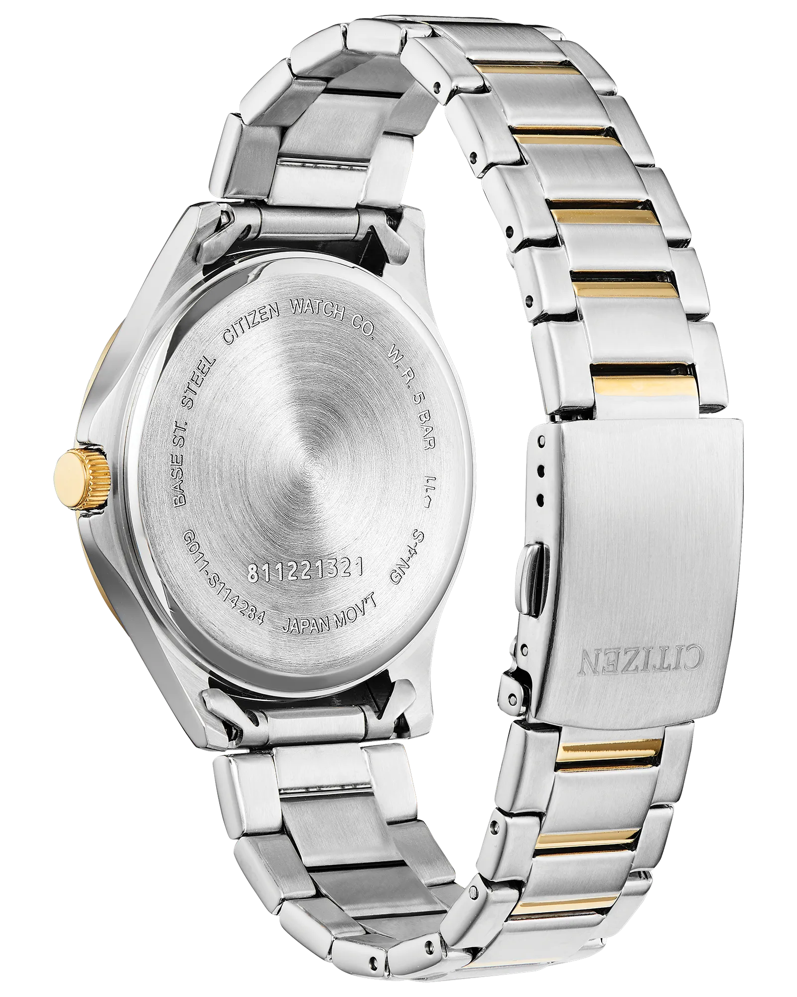 Citizen BF2005-54A plateado acero inoxidable bitono reloj contemporáneo de cuarzo
