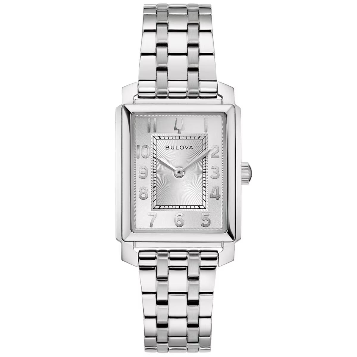 Reloj Bulova Sutton Rectangular Plateado para Mujer 96L349