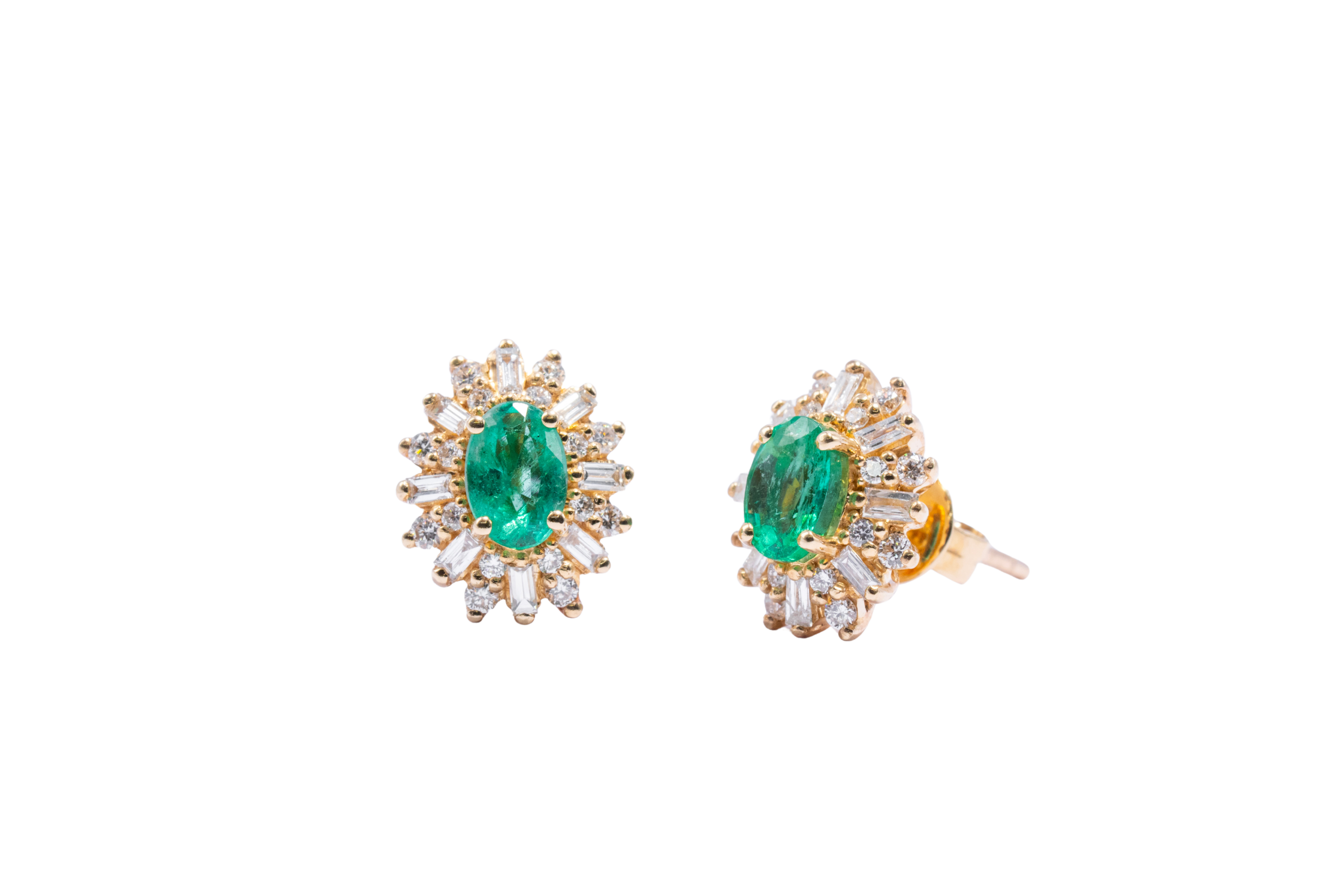 ARETES DESTELLO ESMERALDA
