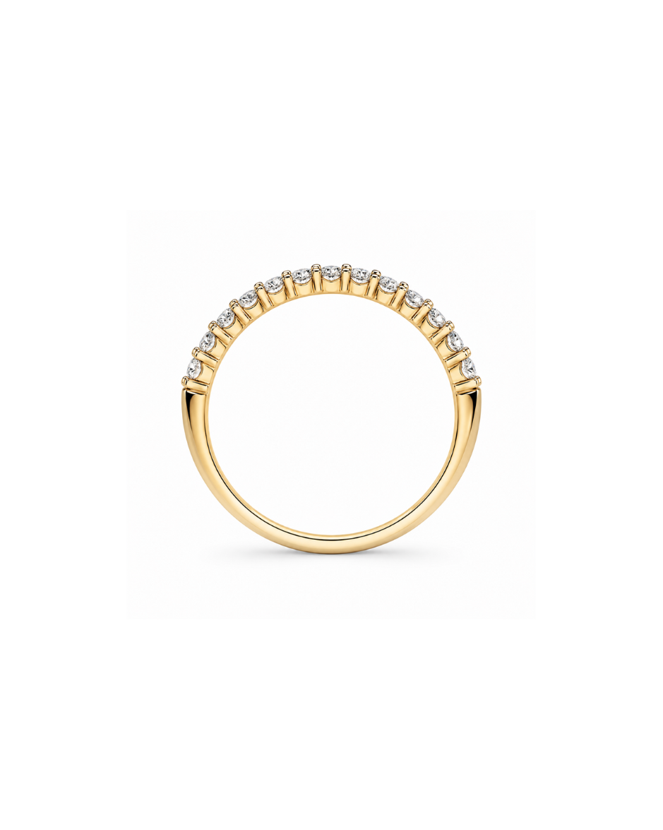 Anillo Oro 14K con Diamantes Naturales 0.20 CTW