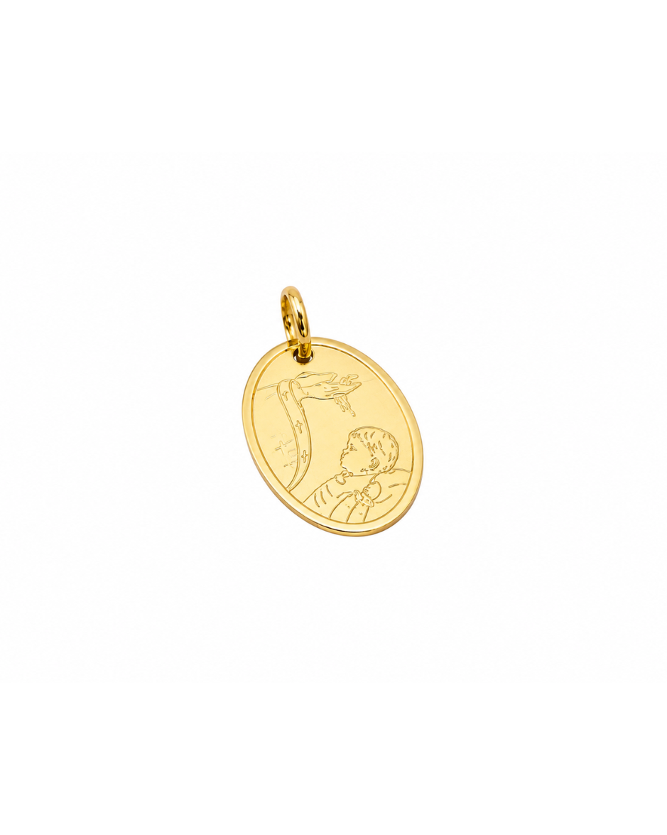 Dije Bautismo Oro Amarillo 14k