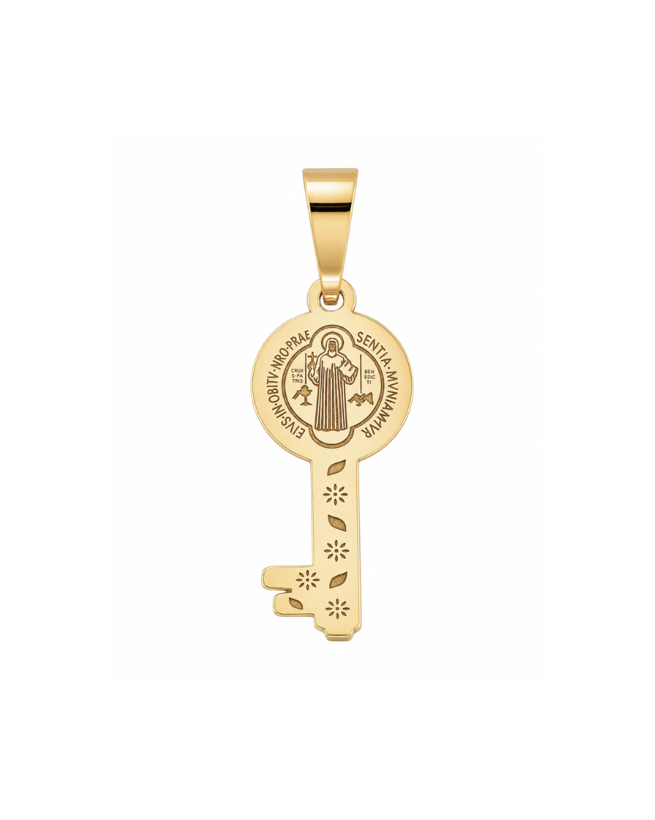 Dije Llave San Benito Oro Amarillo 10K