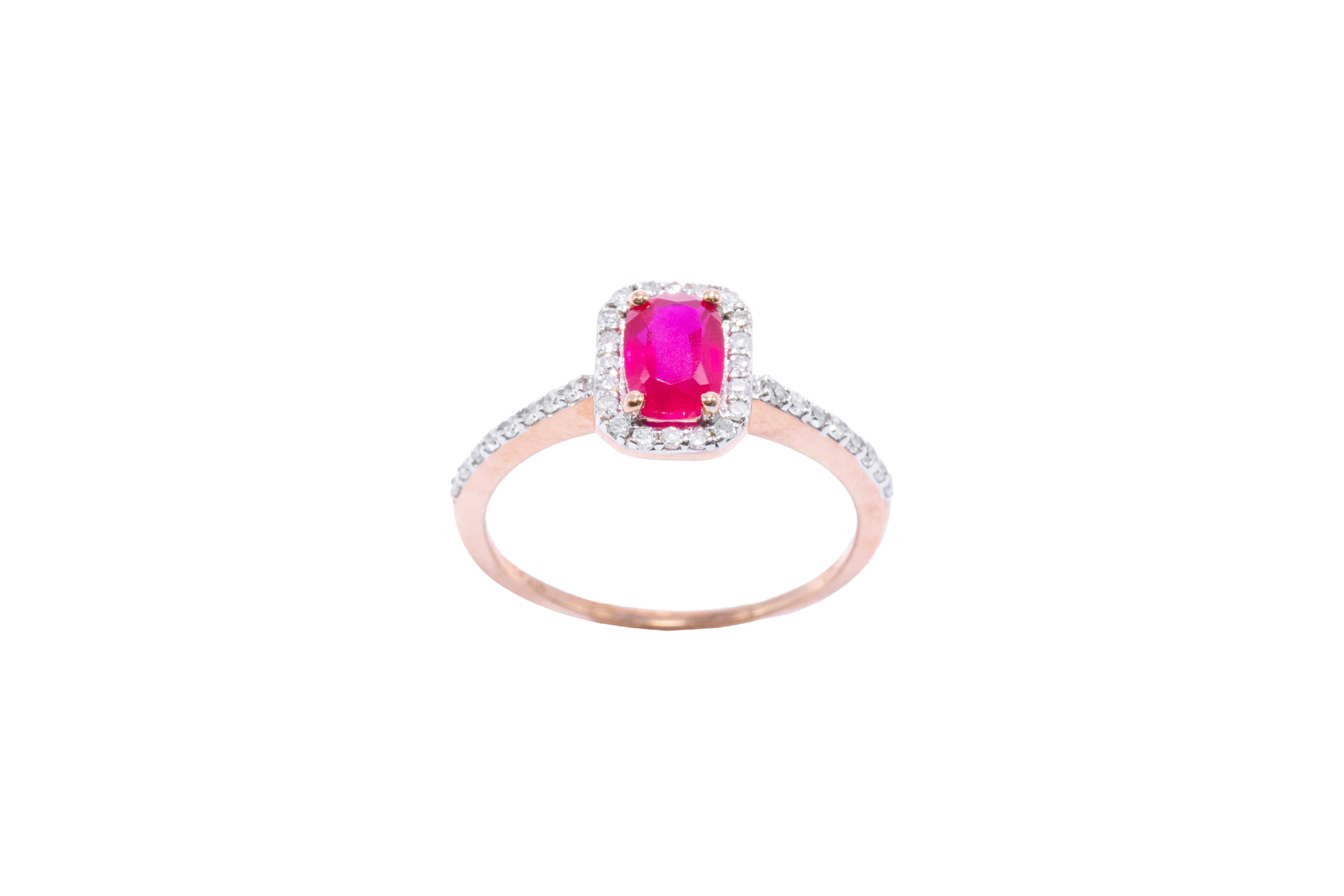 ANILLO RUBY CORTE ESMERALDA