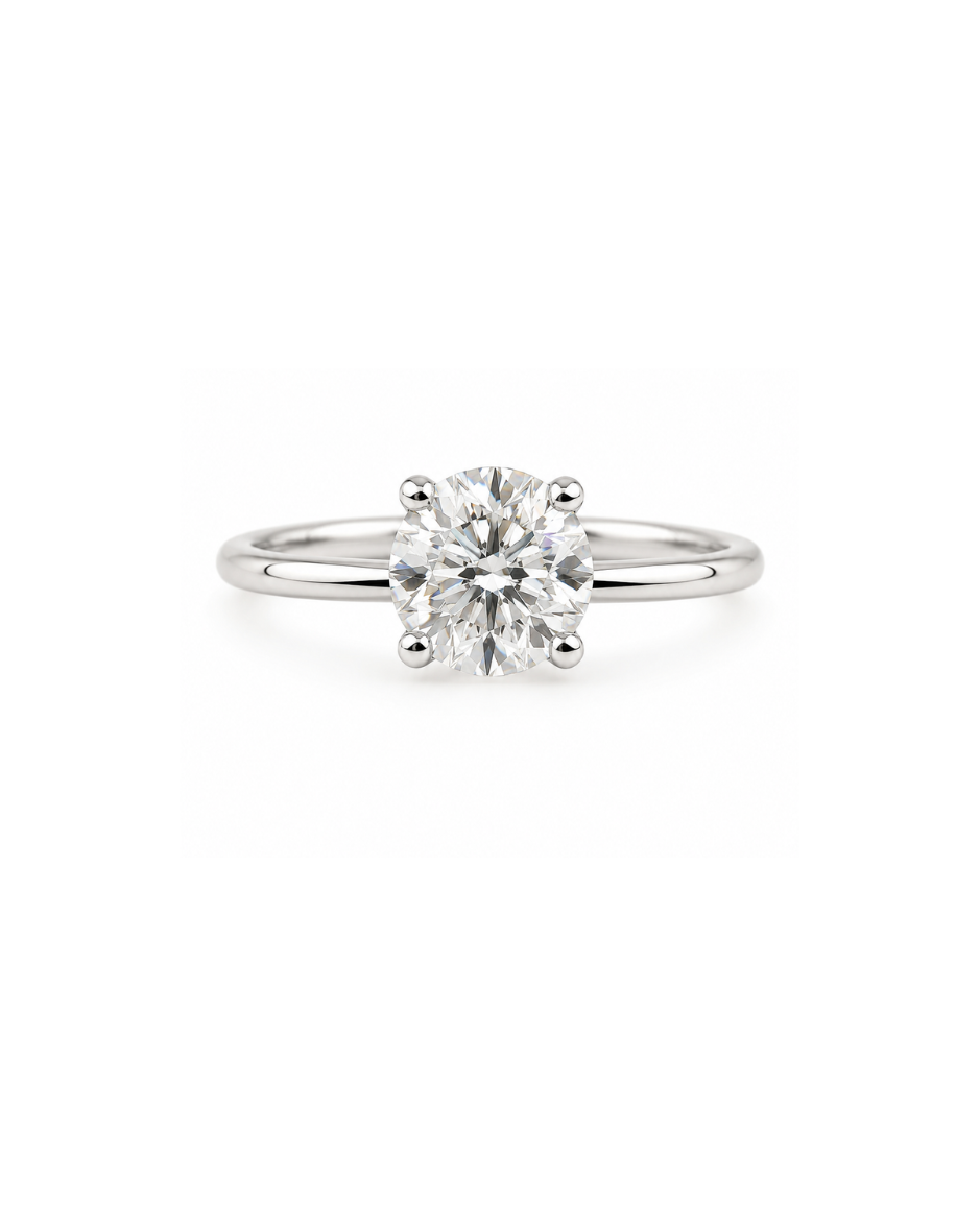 Anillo Solitario Diamante Lab 1.5 CT Oro 14K