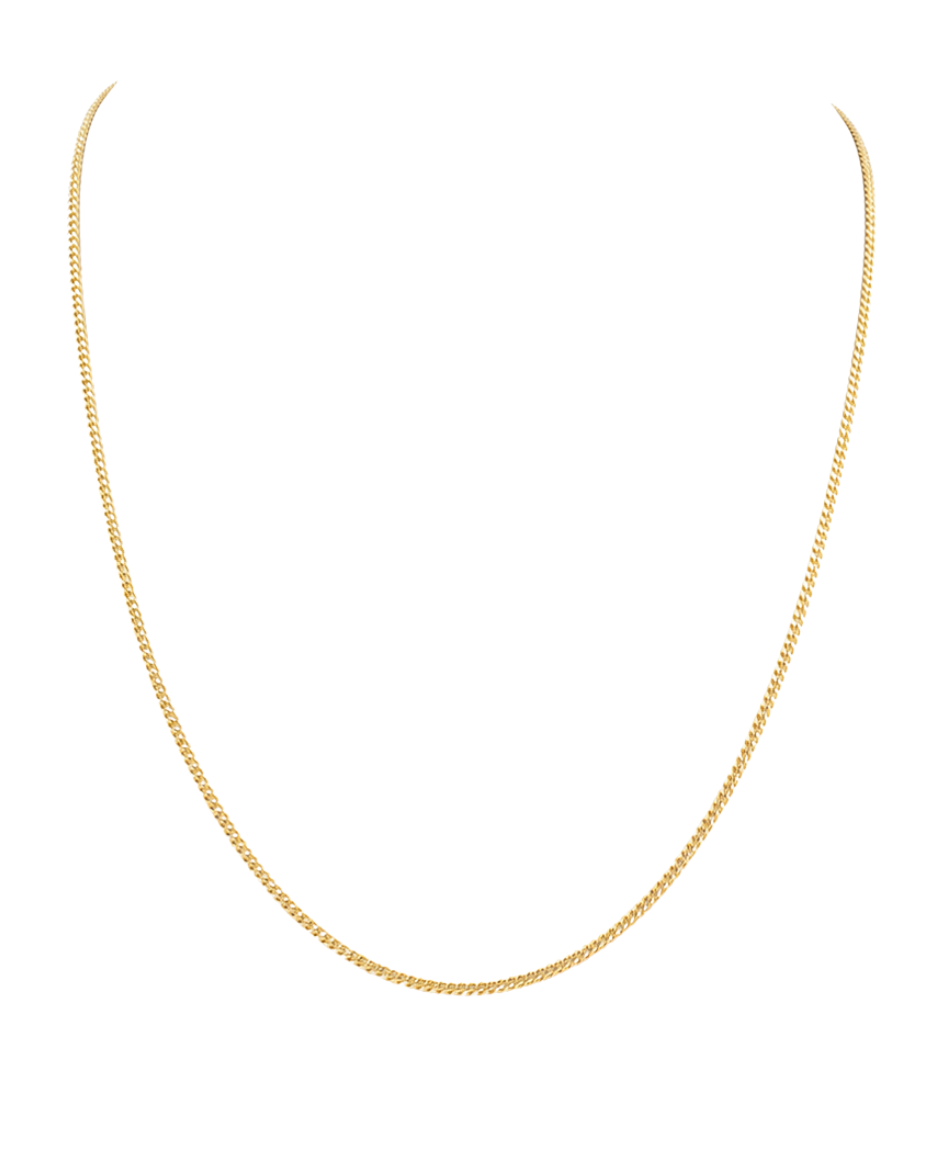 Cadena Cubana Mini de Oro Amarillo 14K de 50 cm