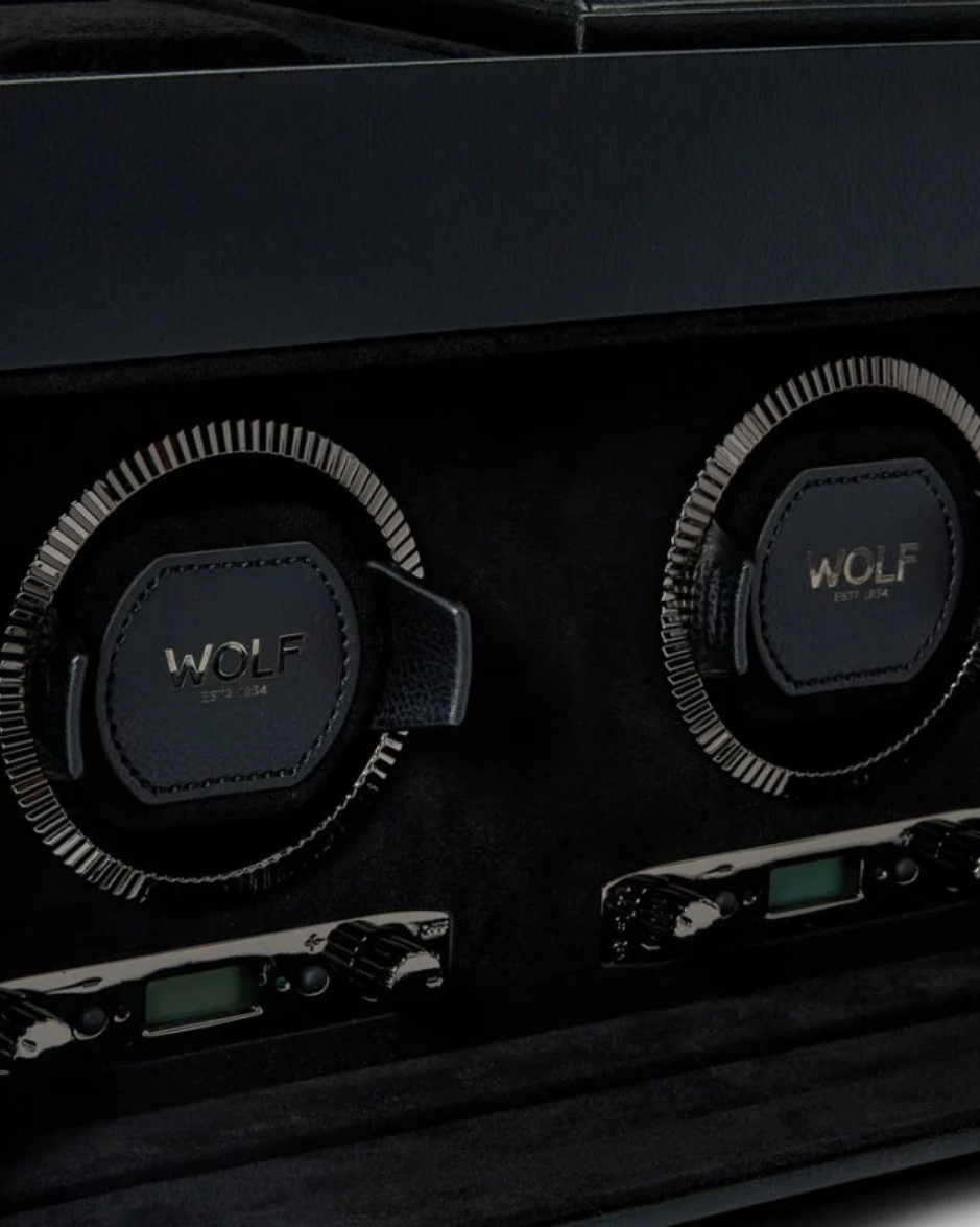 Watch Winder Triple Wolf British Racing con Almacenamiento
