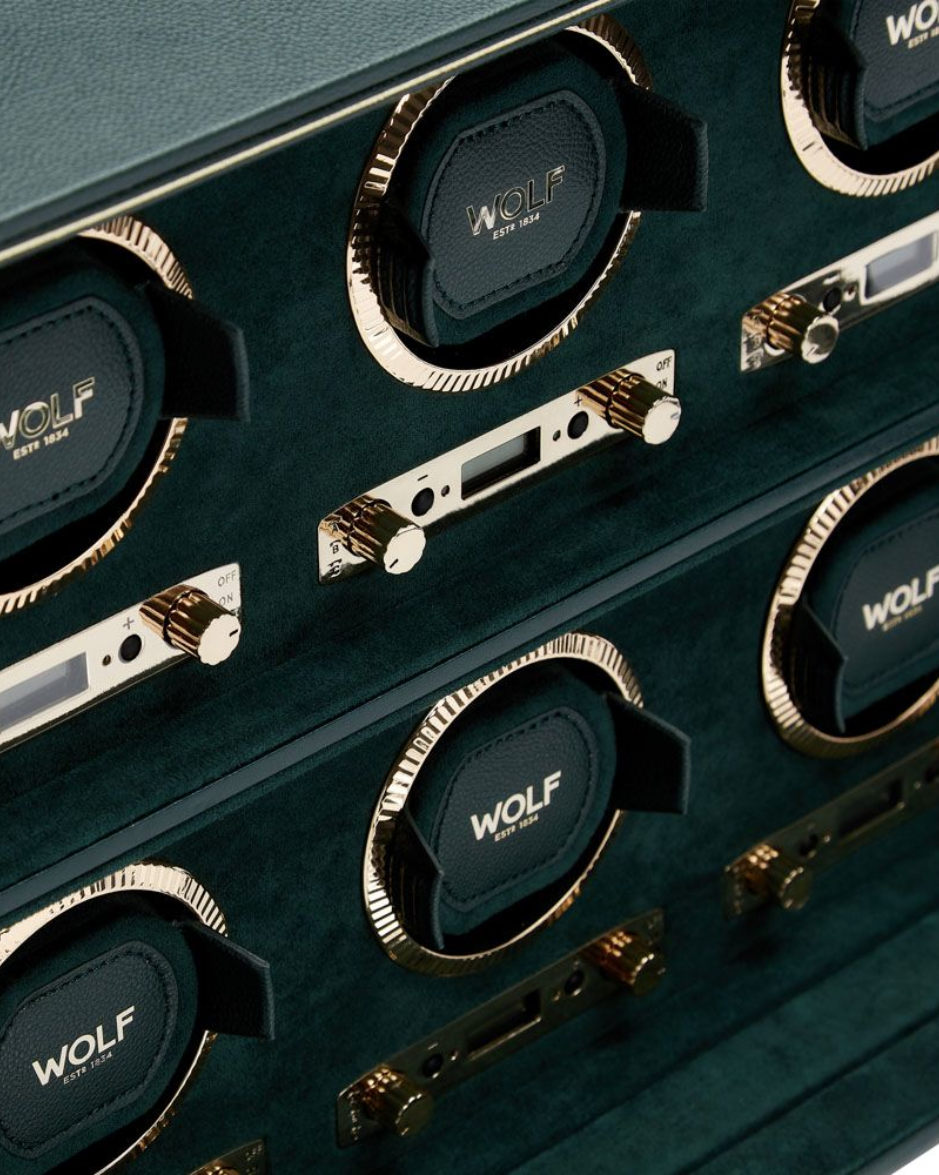 Watch Winder para 6 Relojes Wolf British Racing