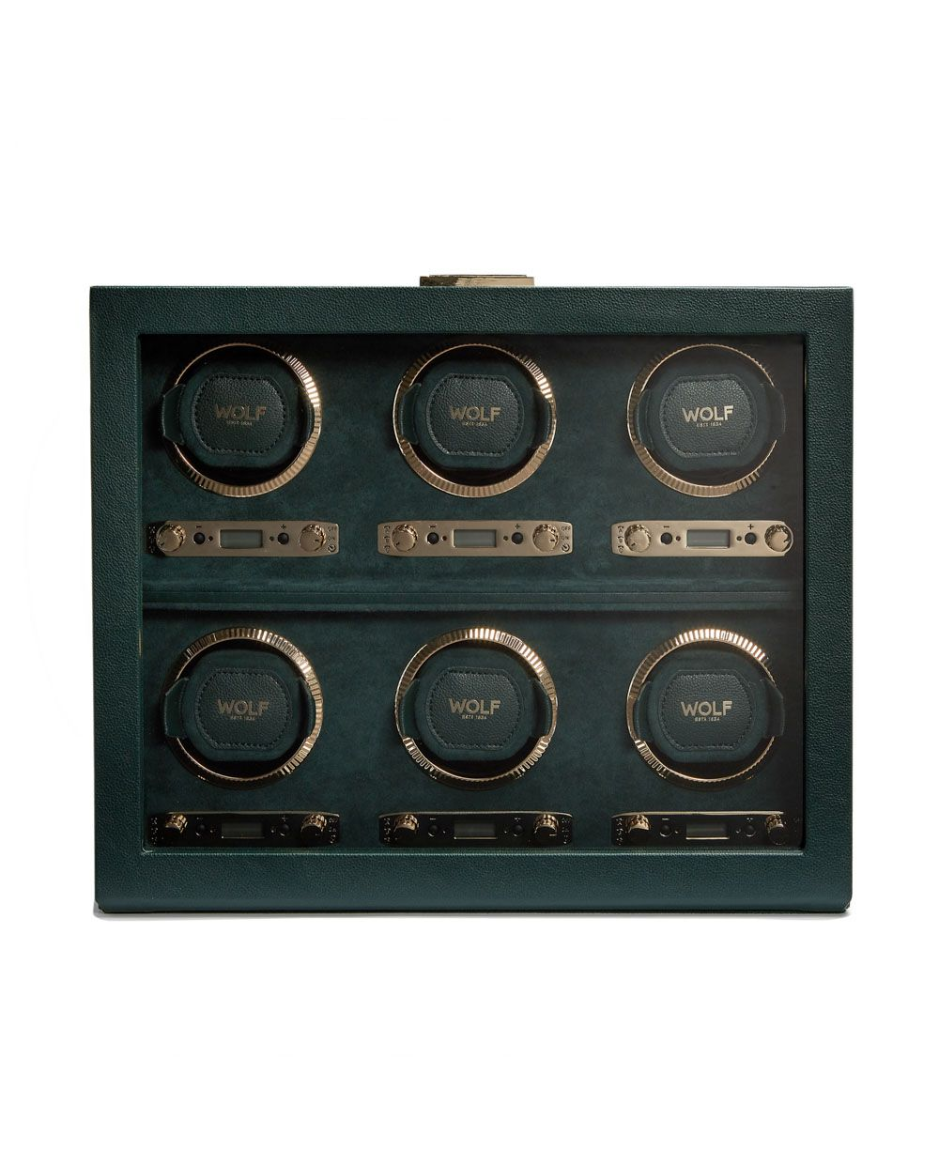 Watch Winder para 6 Relojes Wolf British Racing