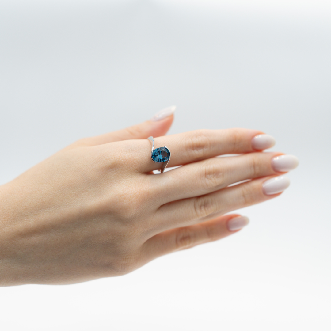 ANILLO TOPACIO SOLITARIO