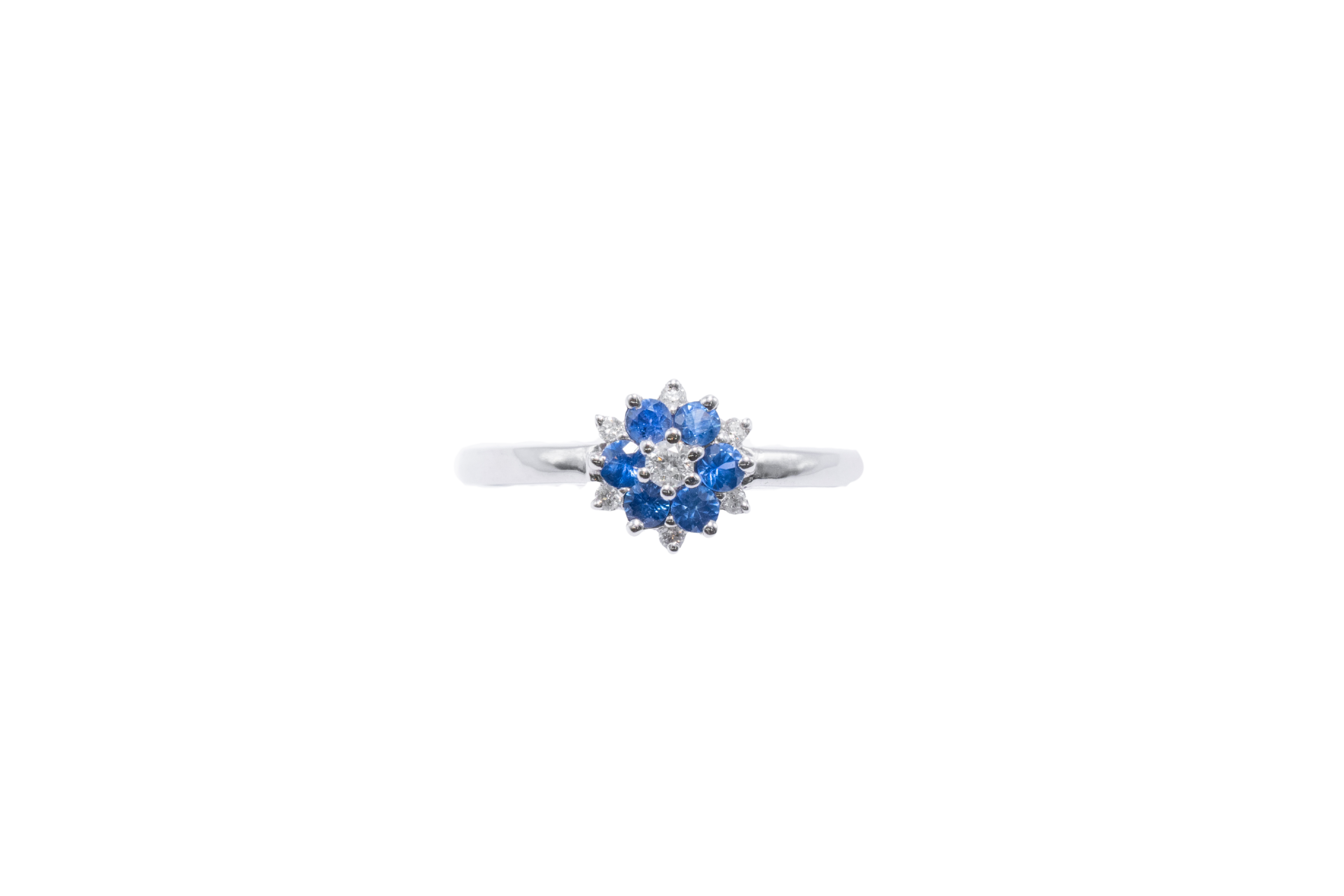 ANILLO FLOR DE ZAFIRO