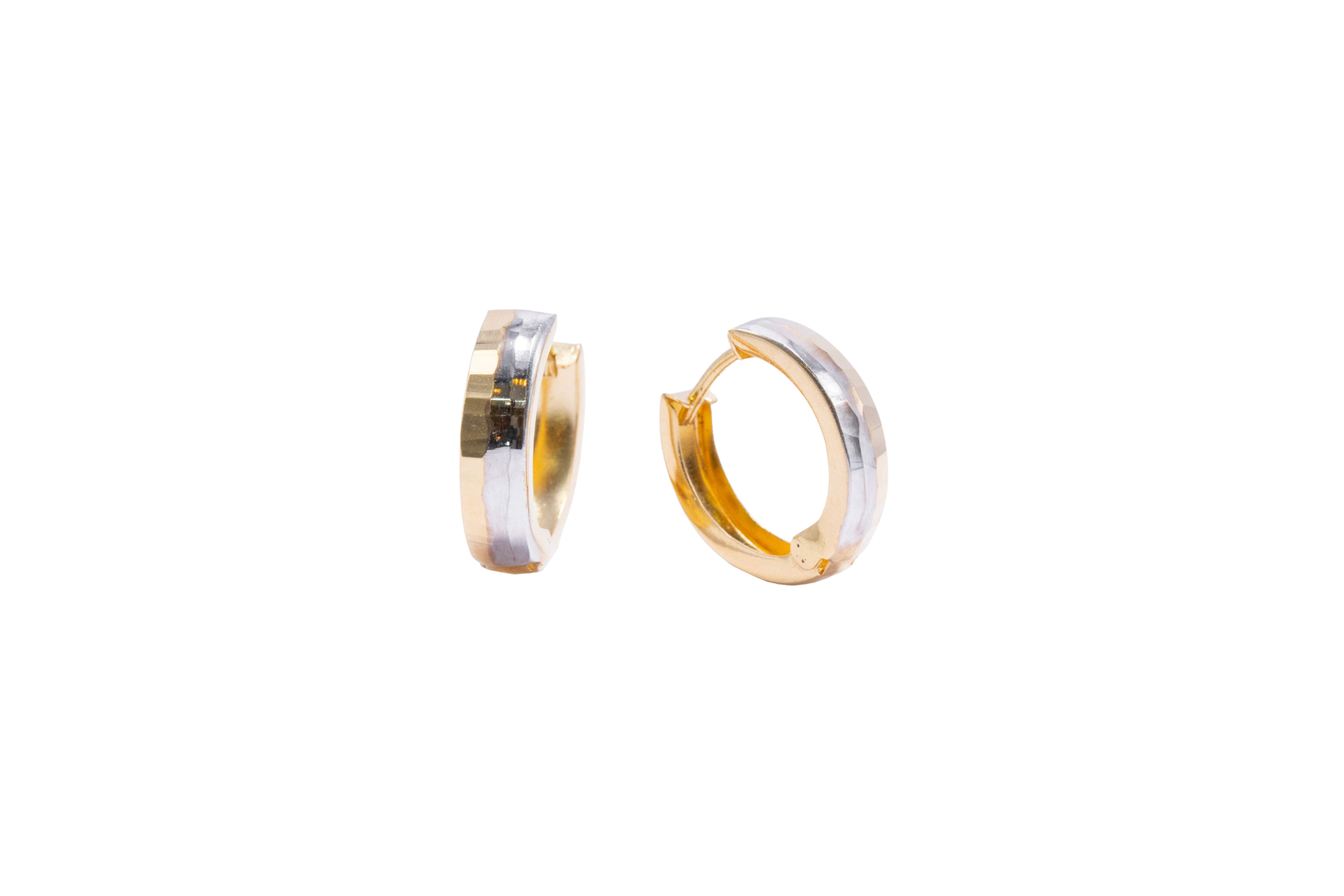 ARRACADAS DIAMANTADAS MITAD & MITAD
