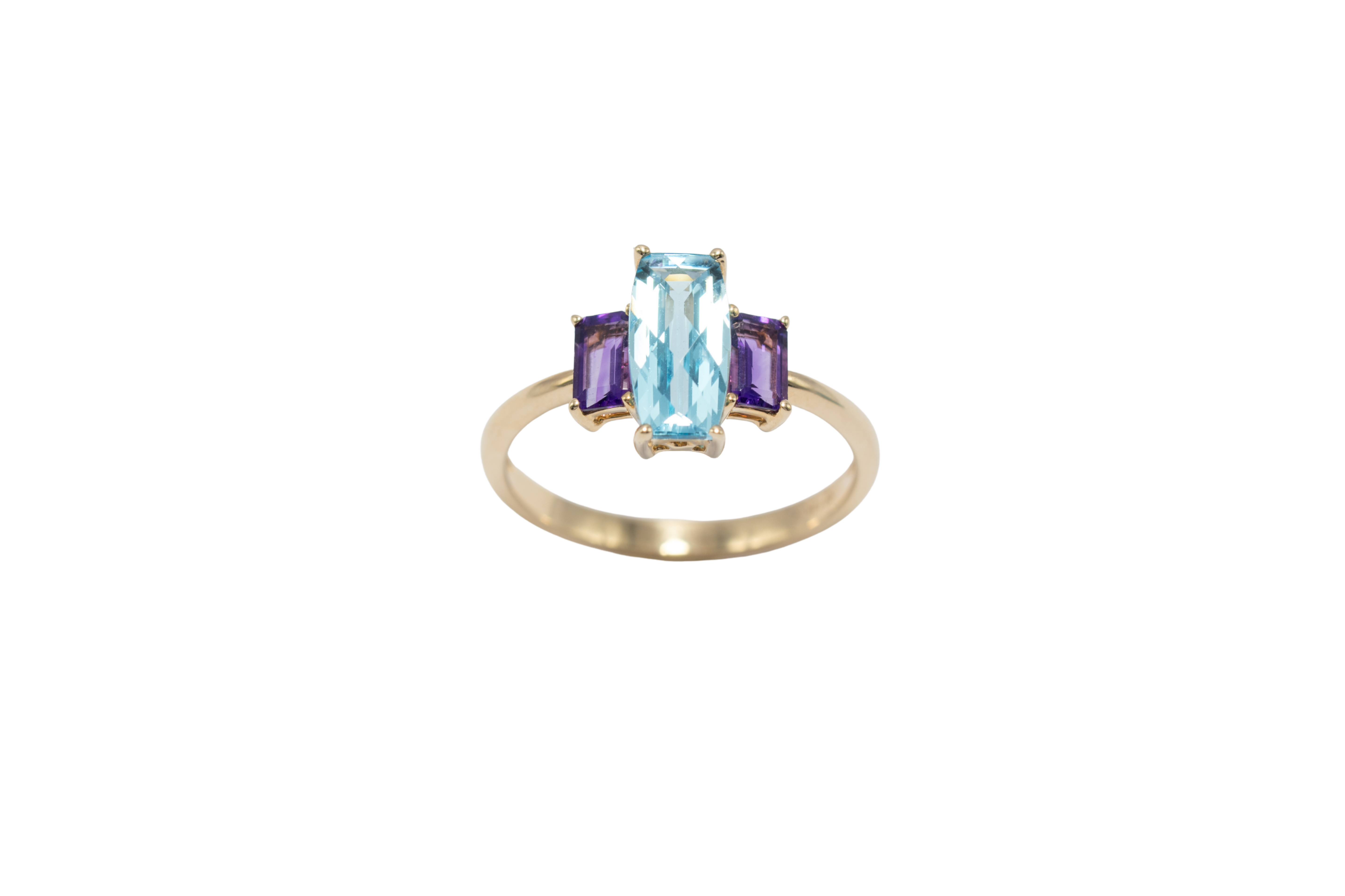 ANILLO TOPACIO Y AMATISTA