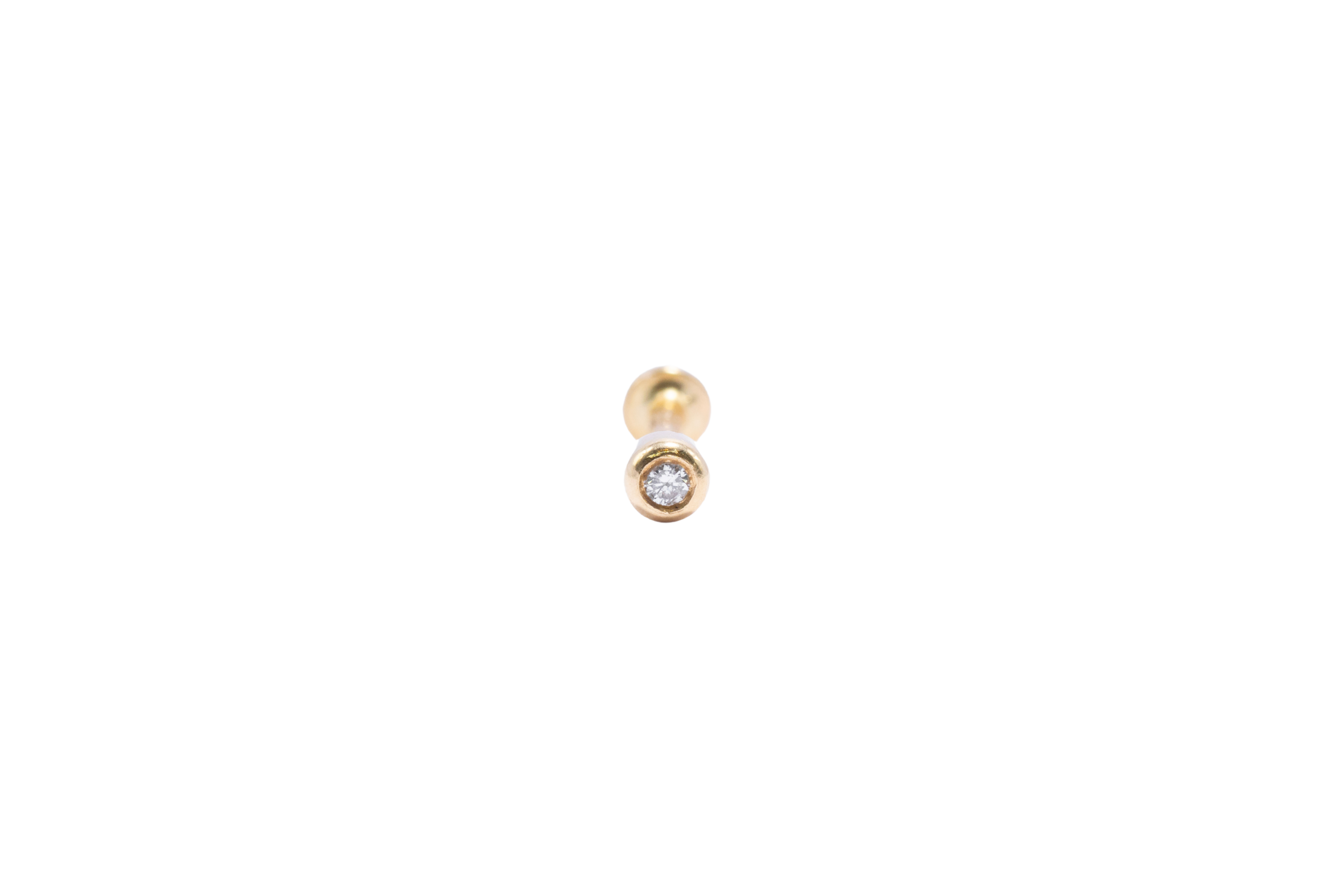 PIERCING SOLITARIO CON BISEL