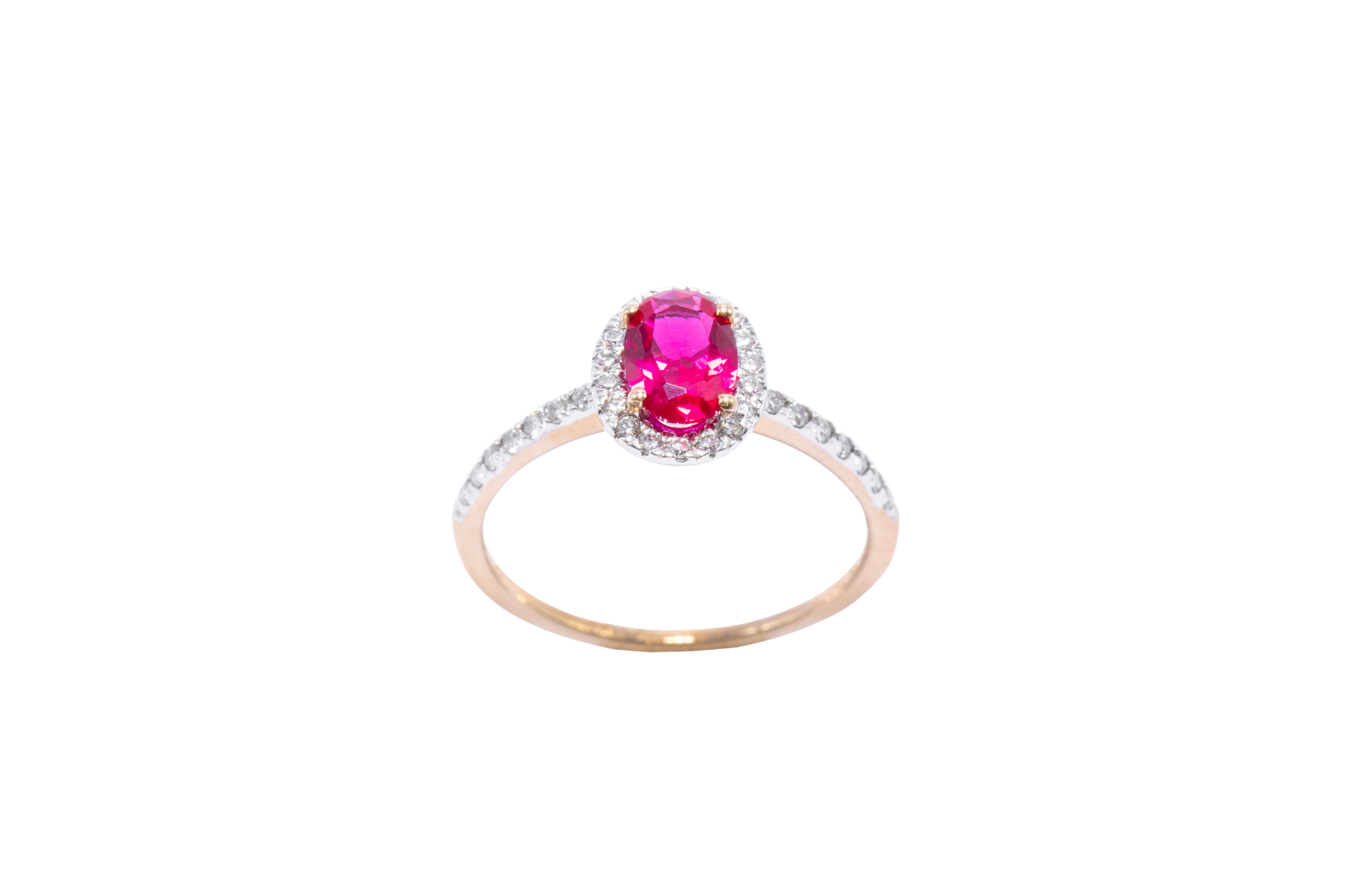 ANILLO RUBY CORTE OVAL