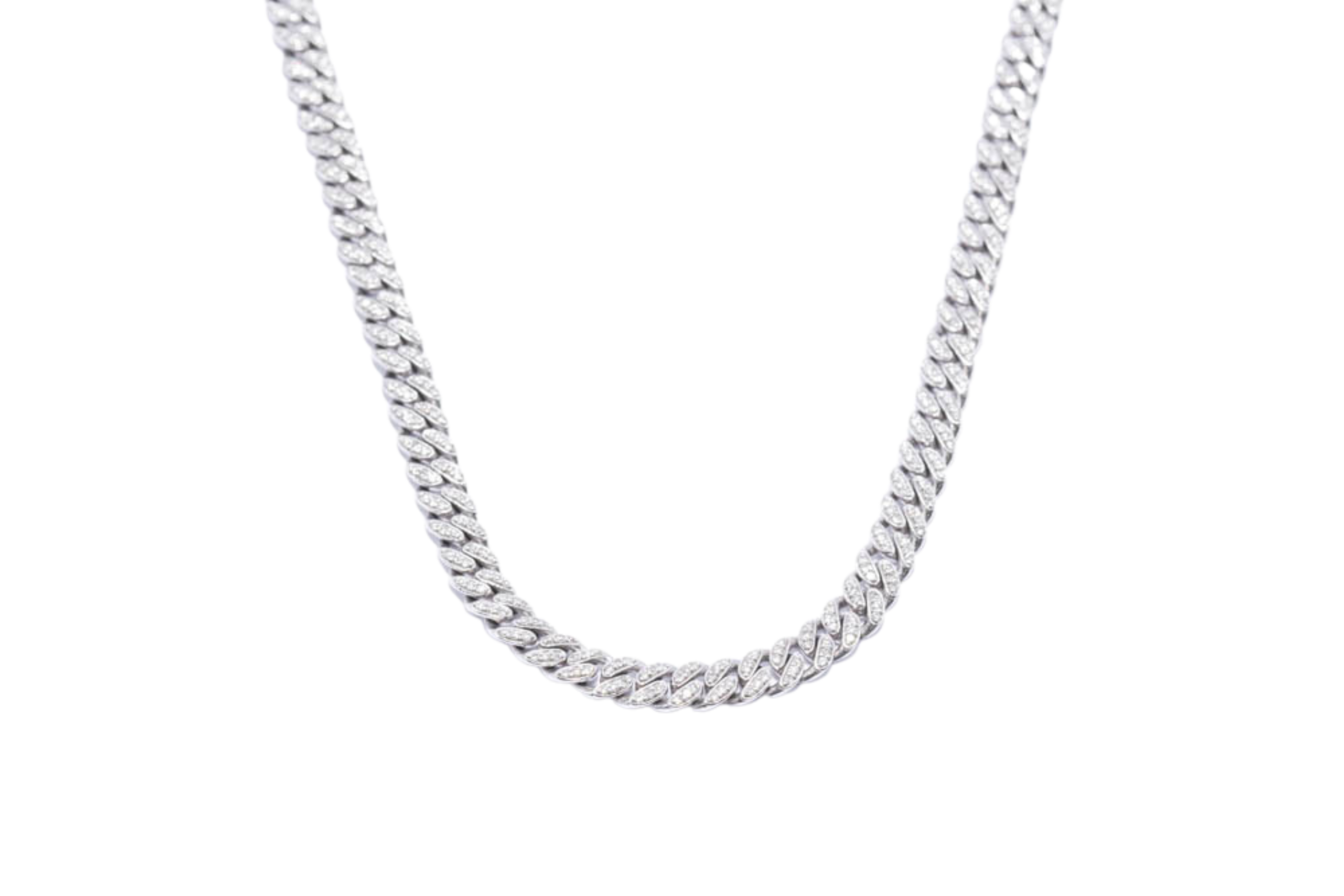 CADENA BARBADO CON DIAMANTES OB