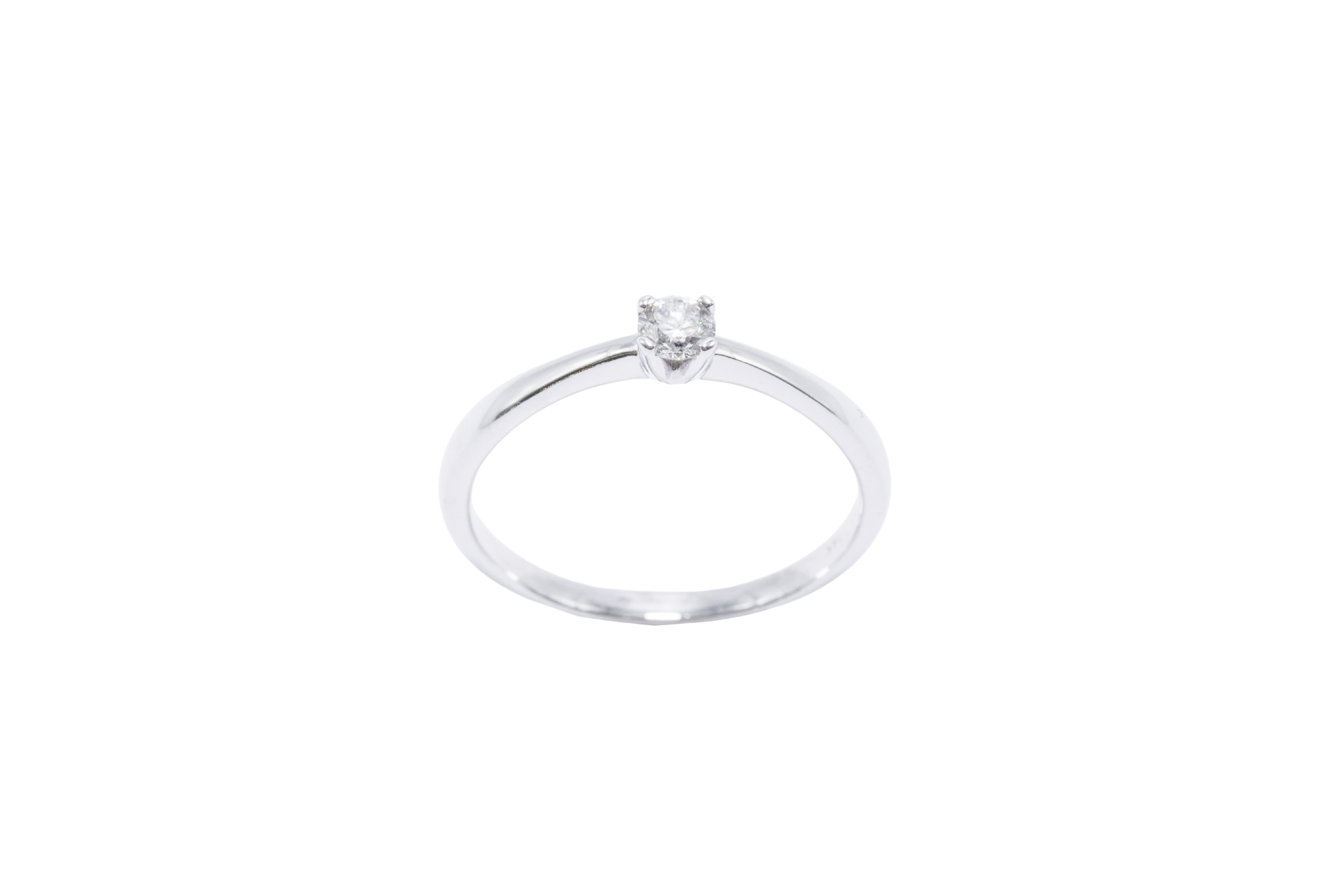 ANILLO COMPROMISO SOLITARIO 4 PUNTAS