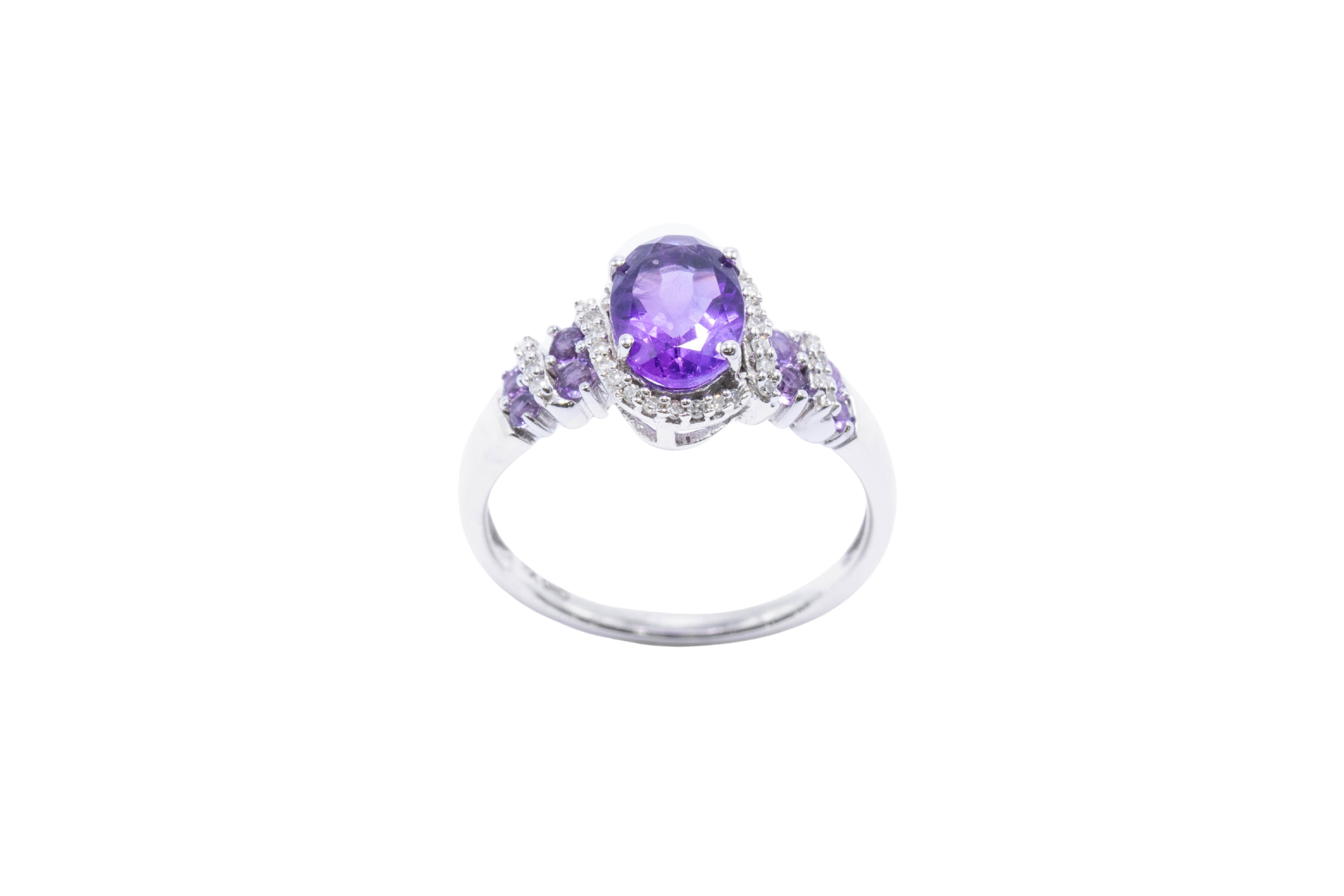 ANILLO AMATISTA OVAL TIRA
