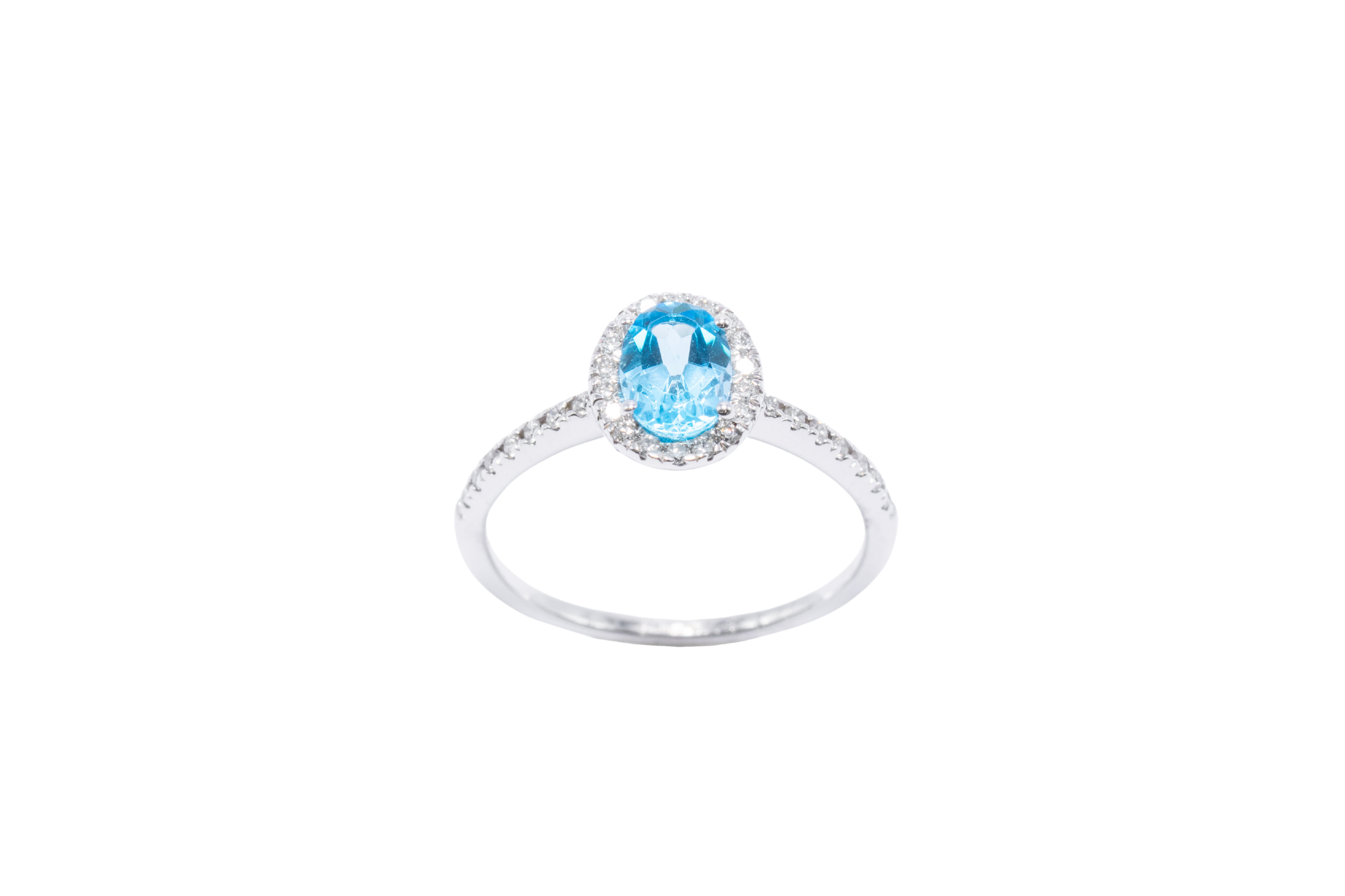 ANILLO TOPACIO OVAL HALO