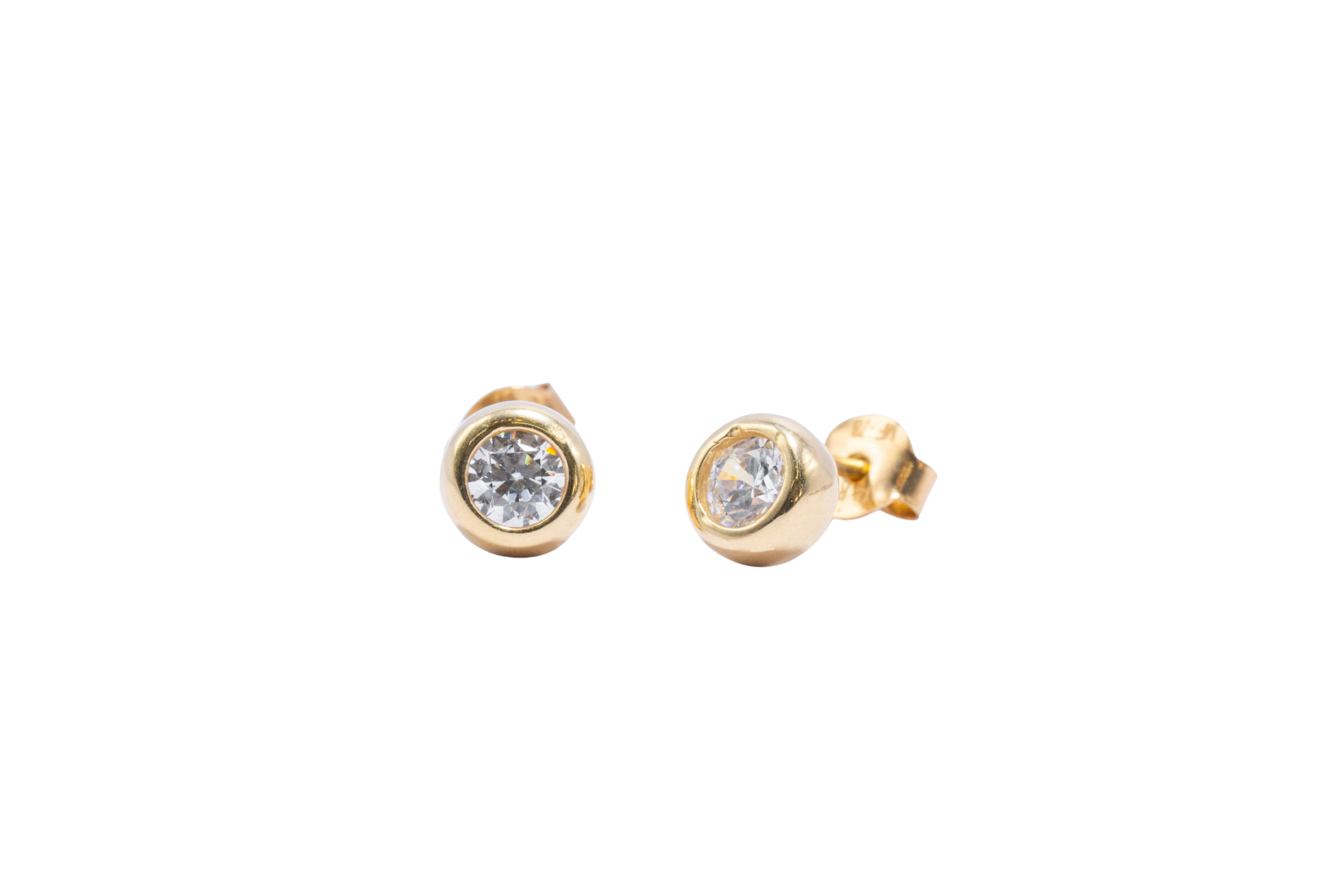 ARETES SOLITARIO BISELADO