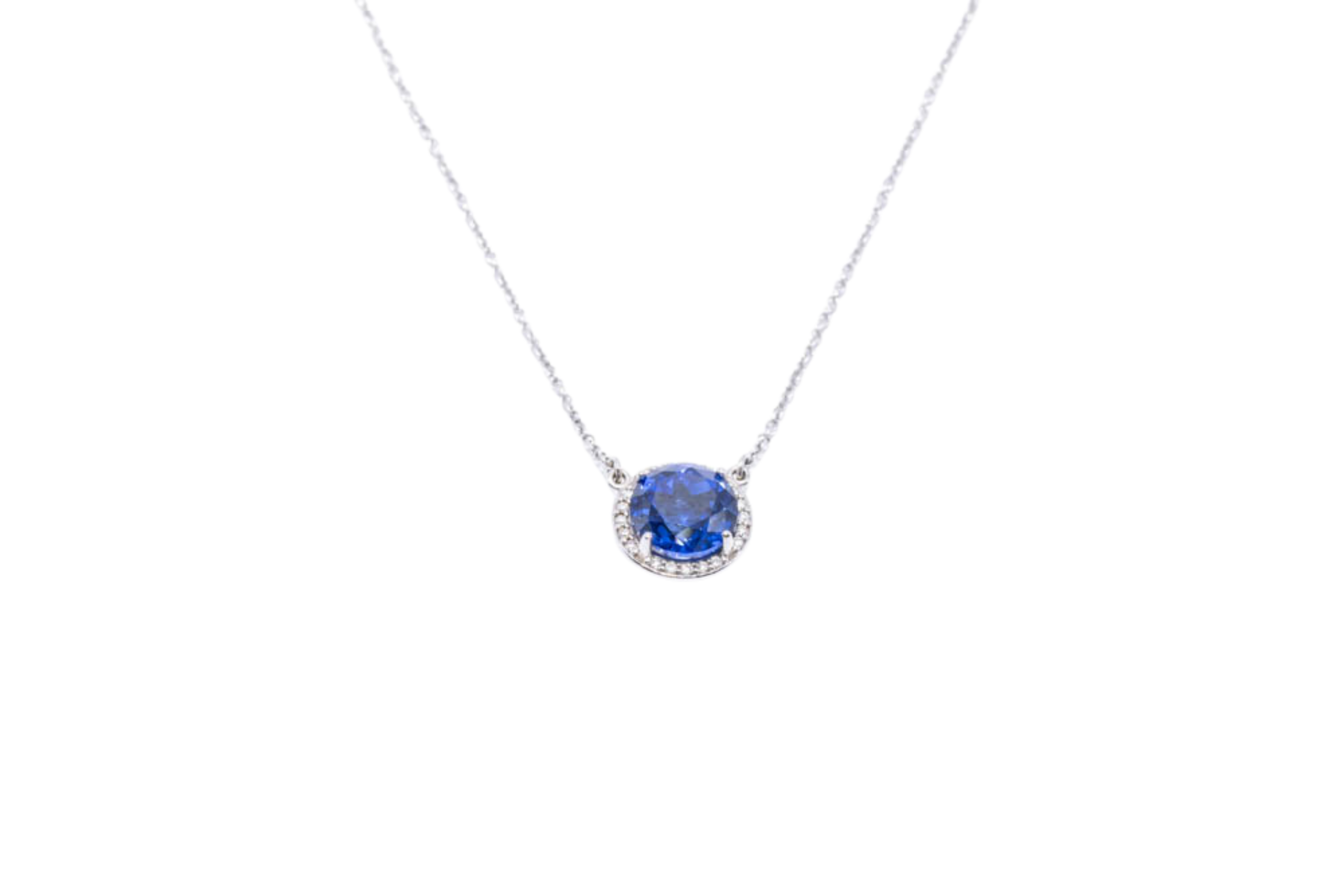 COLLAR HALO AZUL ZAFIRO