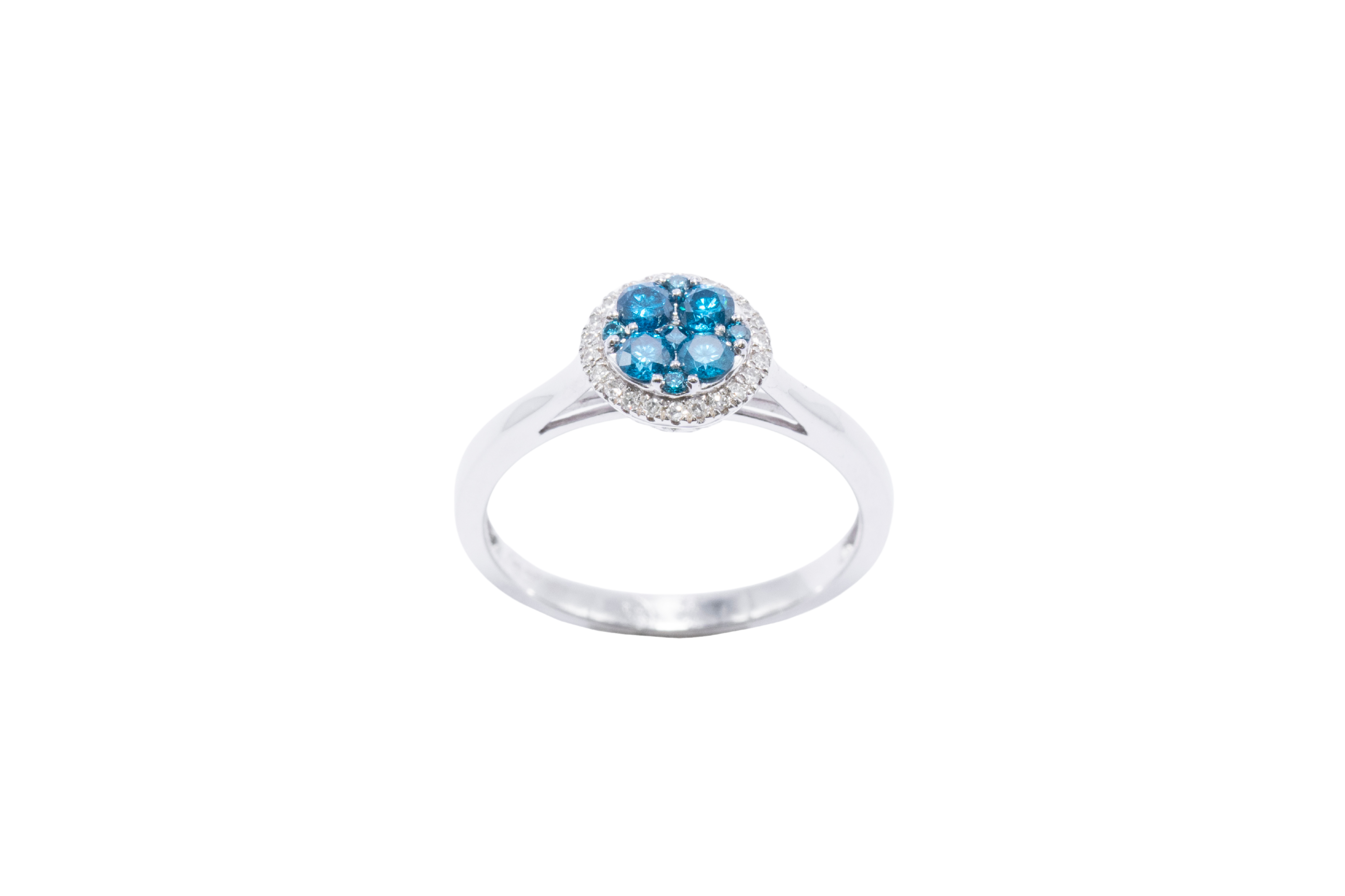 ANILLO DIAMANTE AZUL BRILLANTE