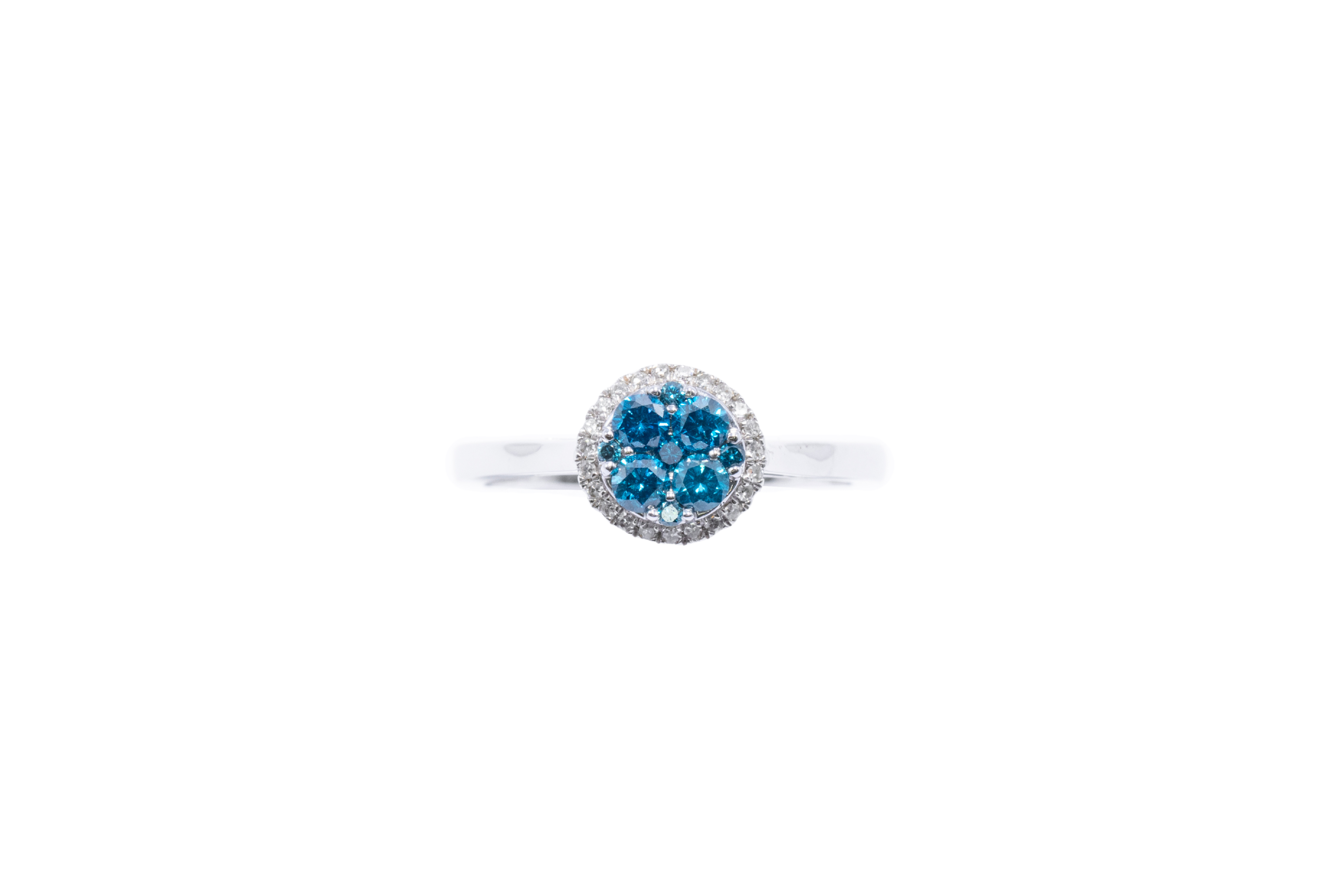 ANILLO DIAMANTE AZUL BRILLANTE