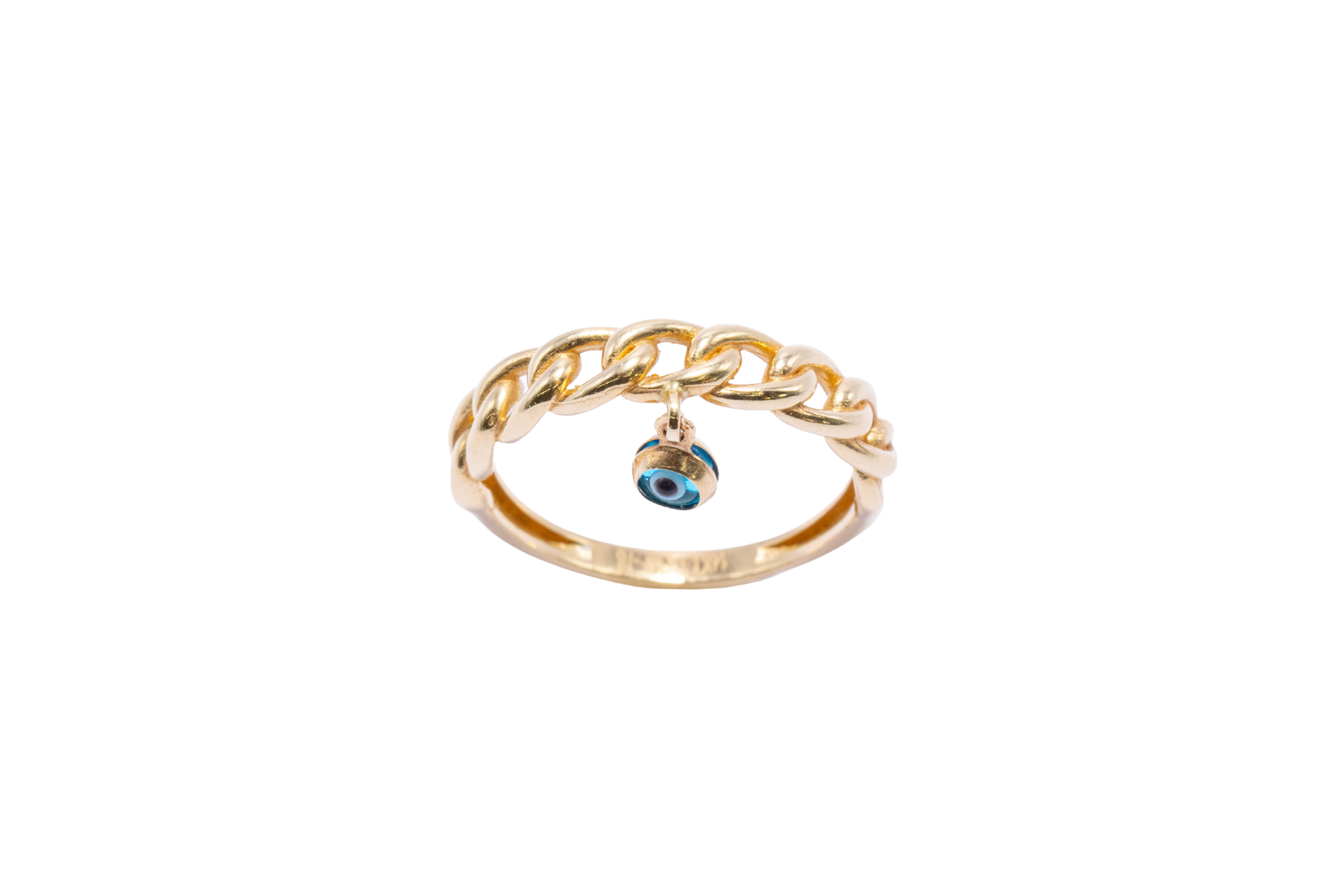 ANILLO CADENA CON OJO TURCO